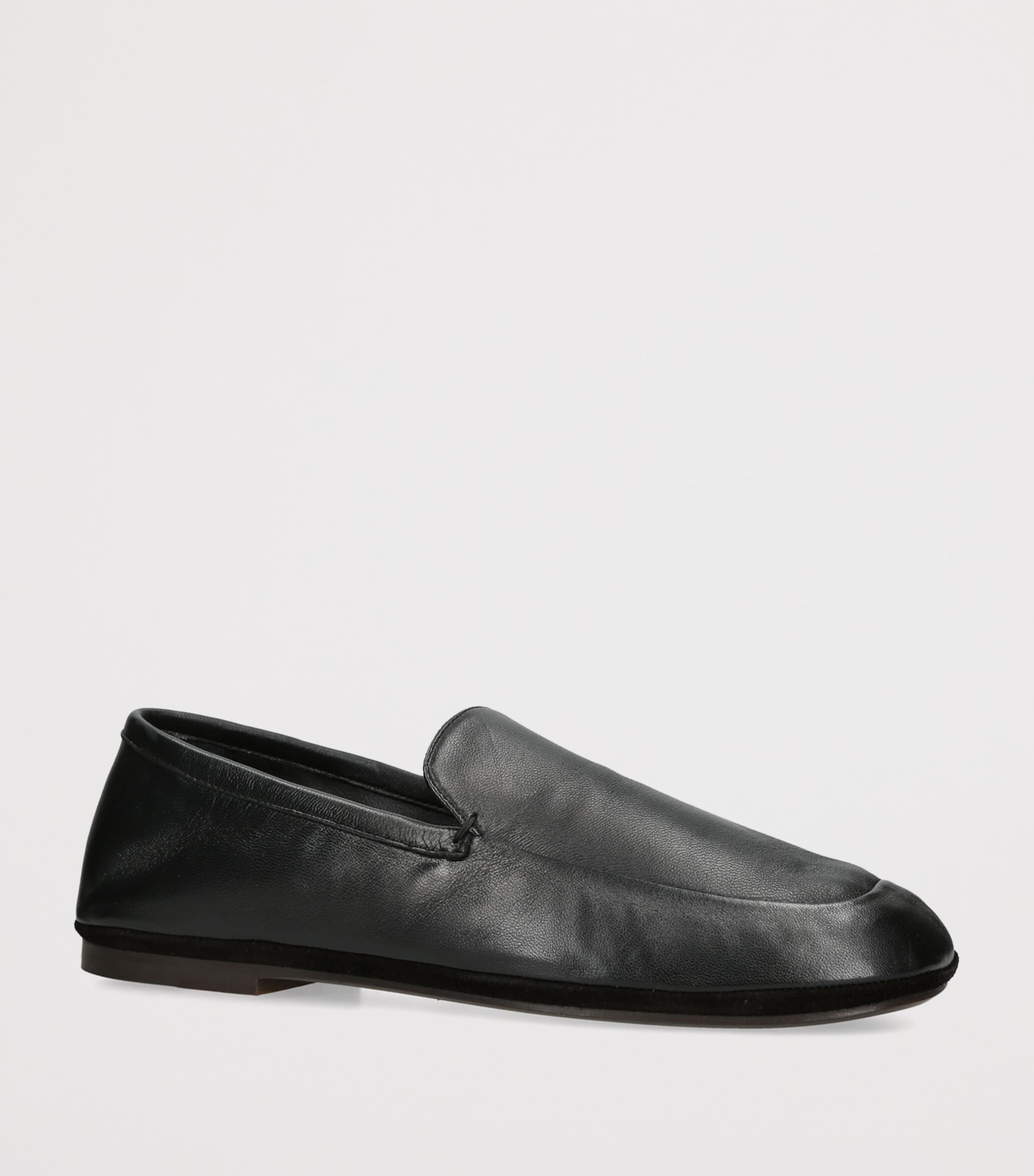 Lemaire Leather Outdoor Slippers Black Image 3