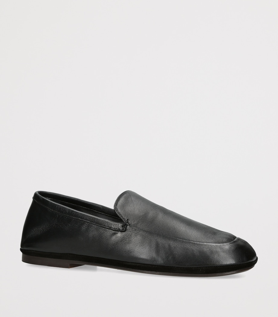Lemaire Leather Outdoor Slippers Black Image 3