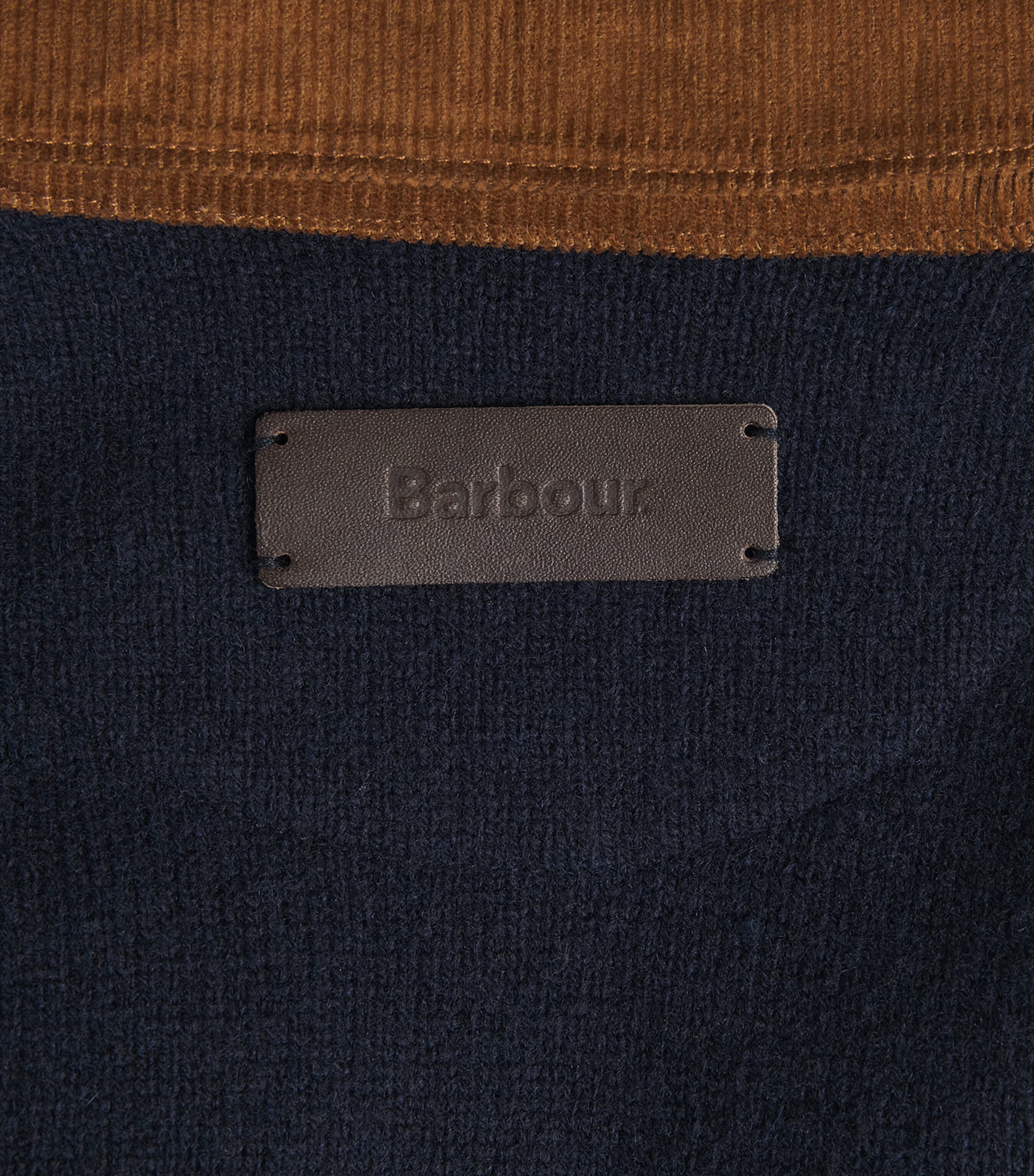 Barbour Womens Merino Wool Ravenshill Polo Sweater Navy Image 6