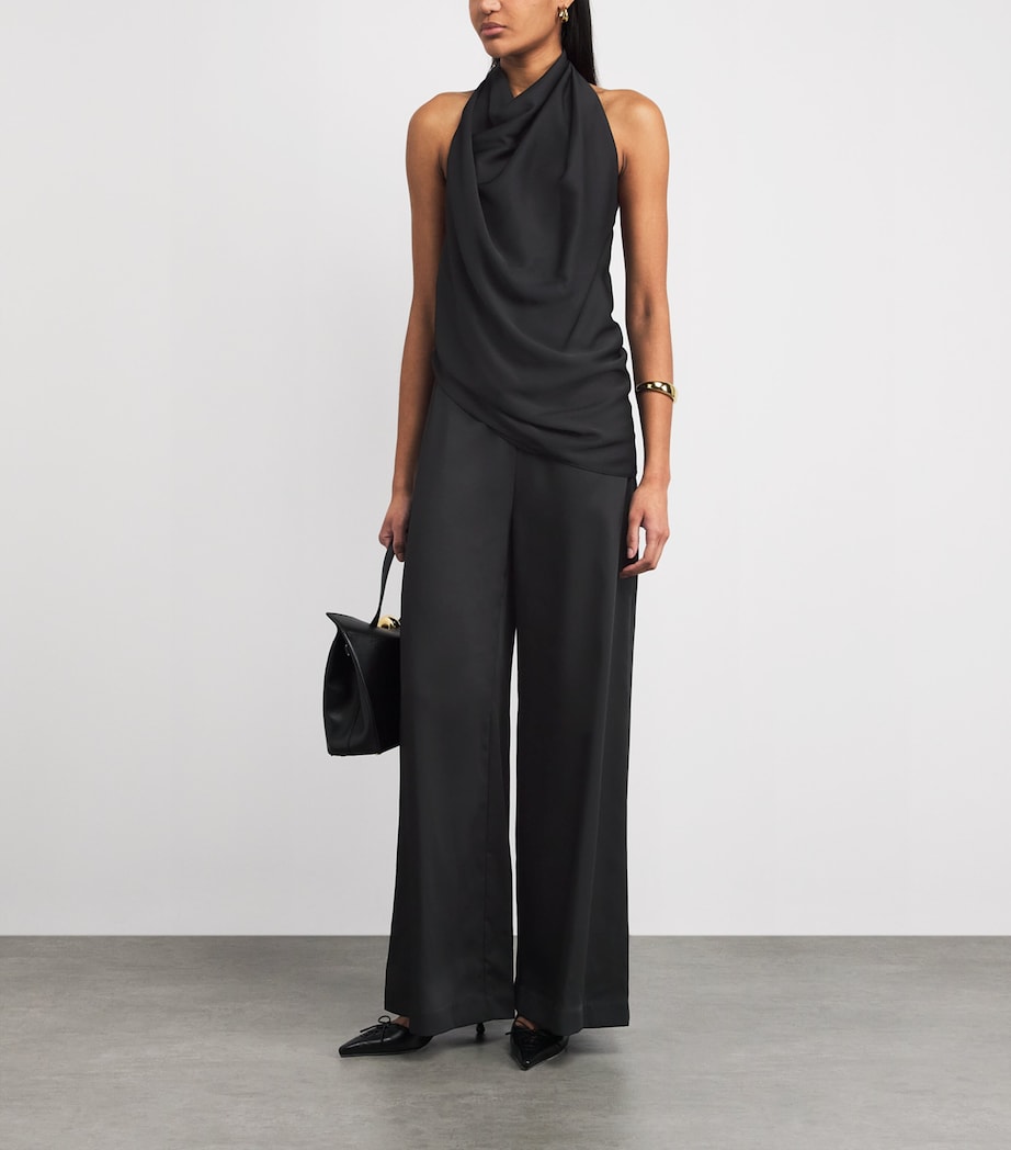 CAMILLA AND MARC Womens Elowyn Halter Top Black Image 2