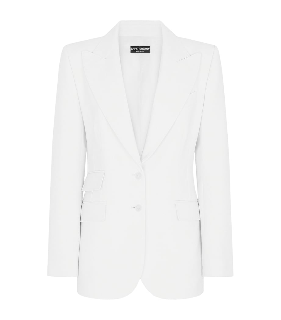 Single-Breasted Blazer W0001-NATURAL WHITE Image 1