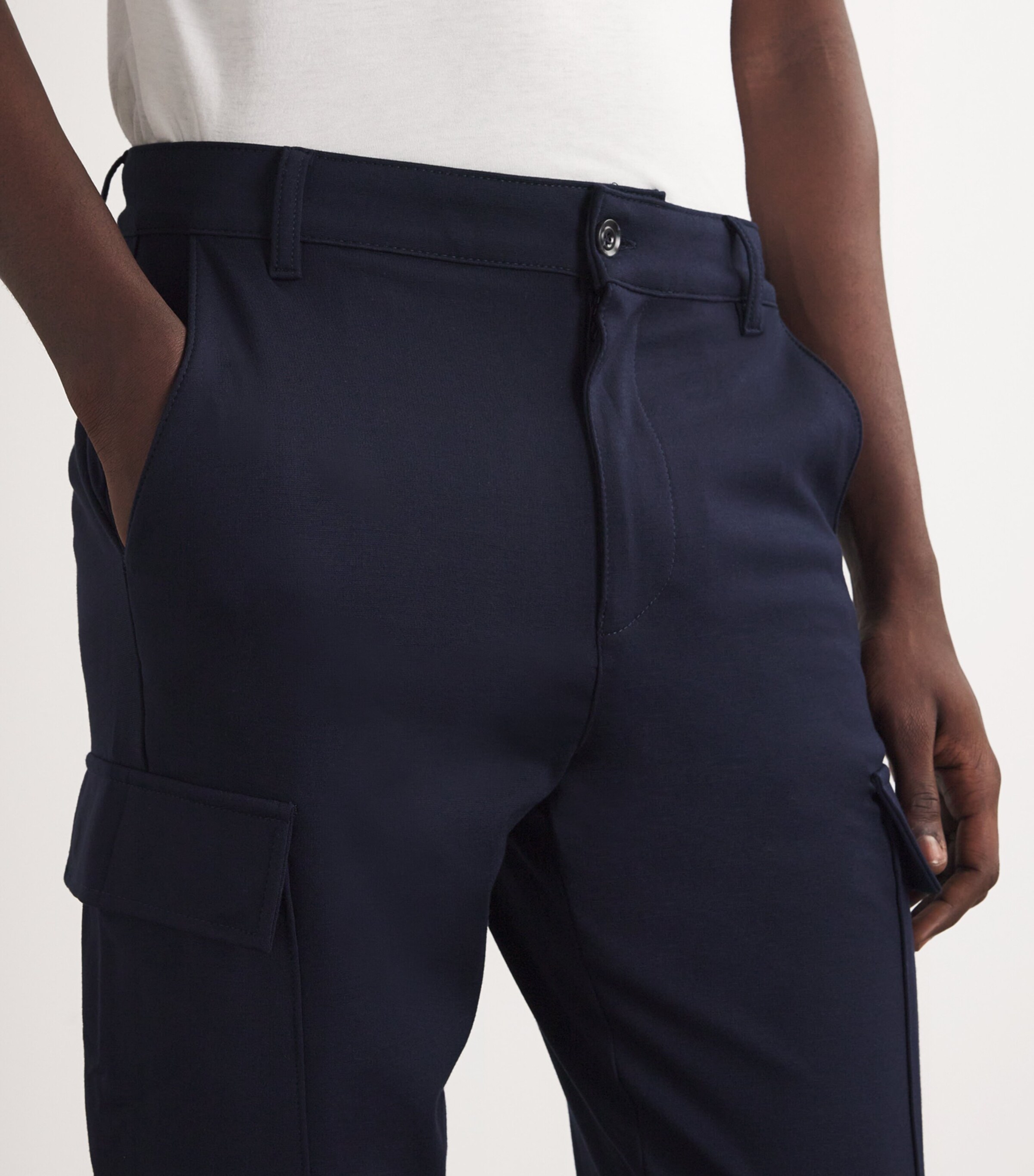 Cargo Straight Chinos DARK BLUE Image 6