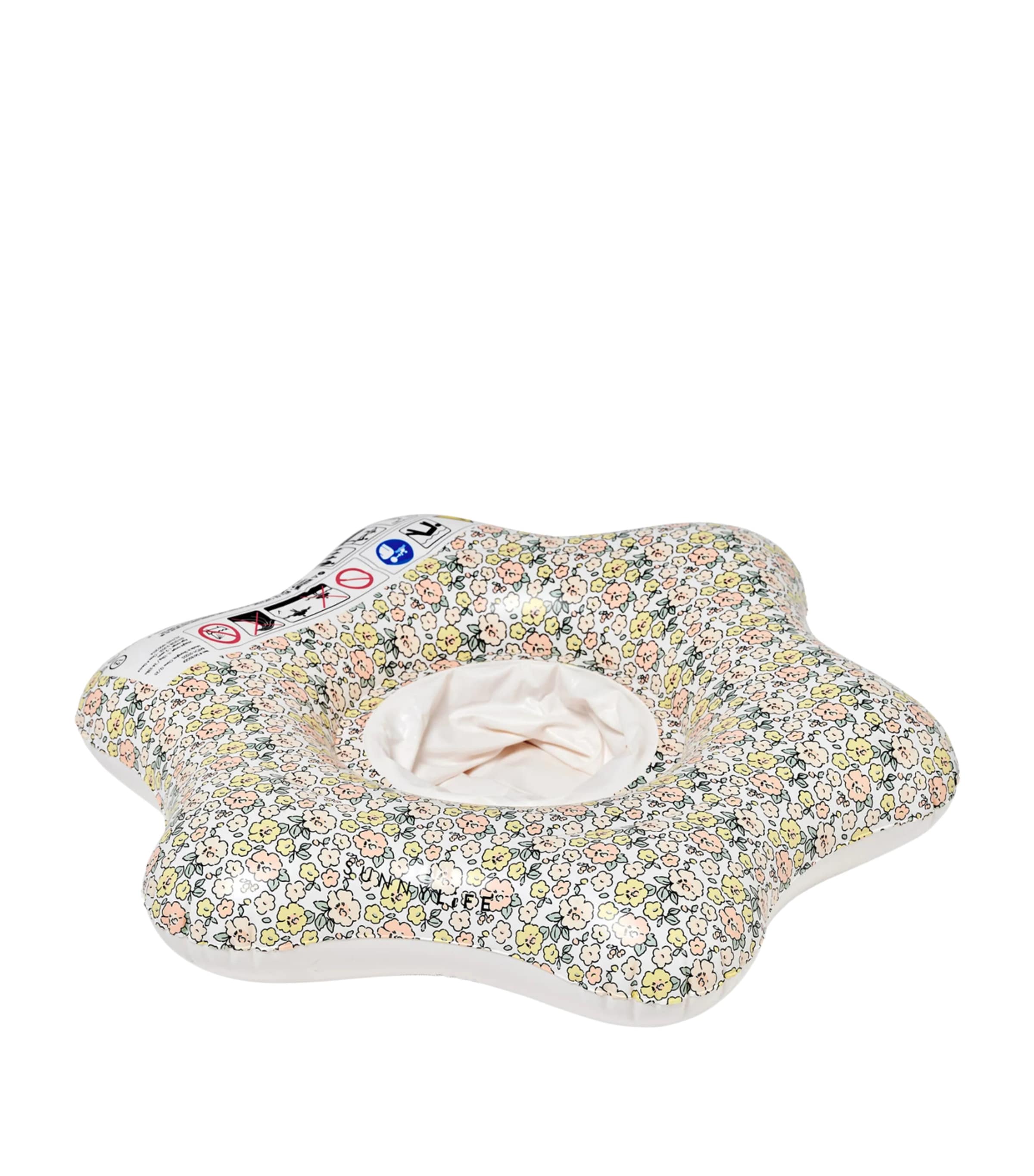 Sunnylife Kids Floral Into The Garden Baby Seat Float (1-2 Years) Multicolour Image 1