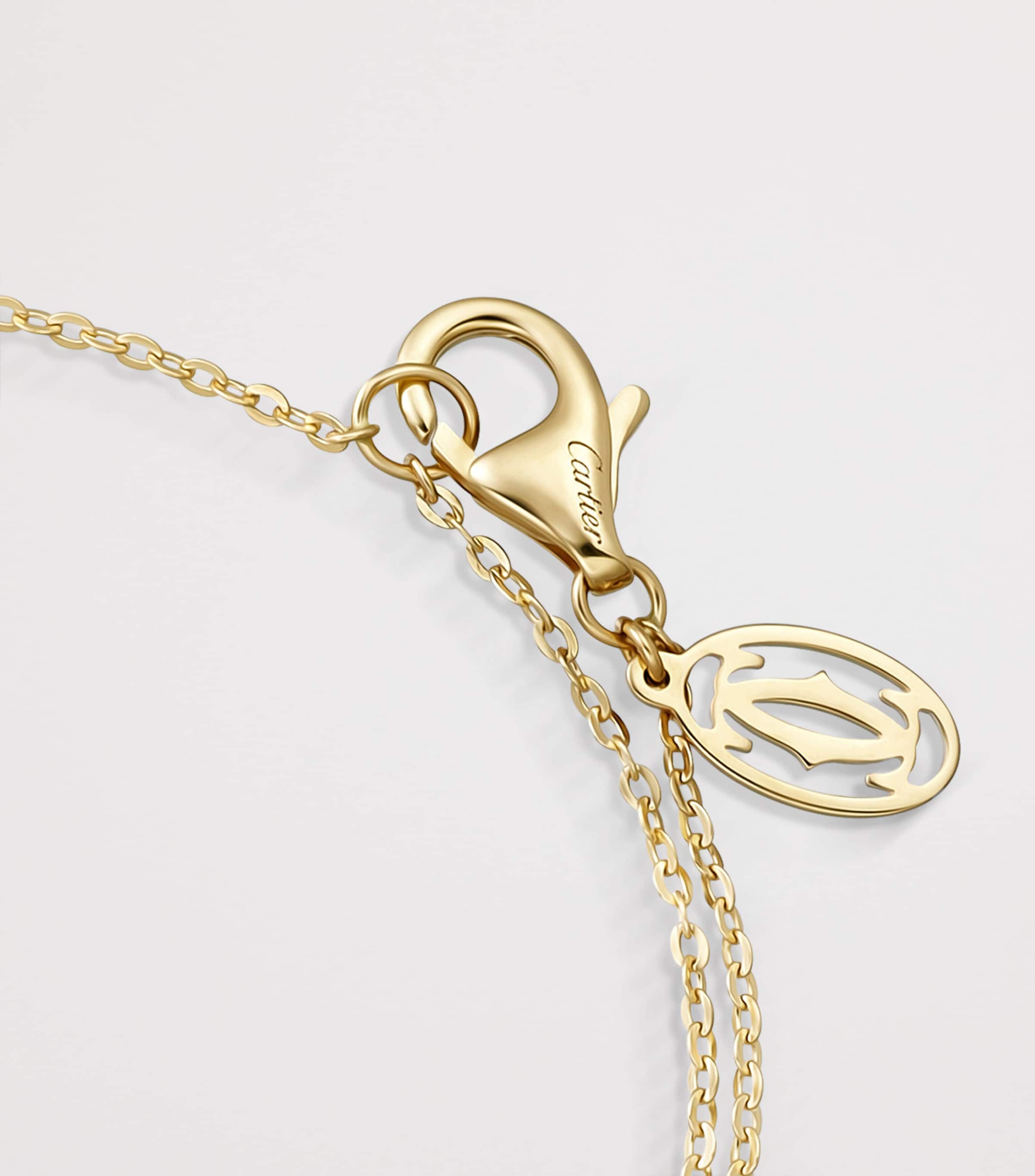 Mixed Gold and Diamond Trinity Chain Bracelet MIXED GOLD Image 7