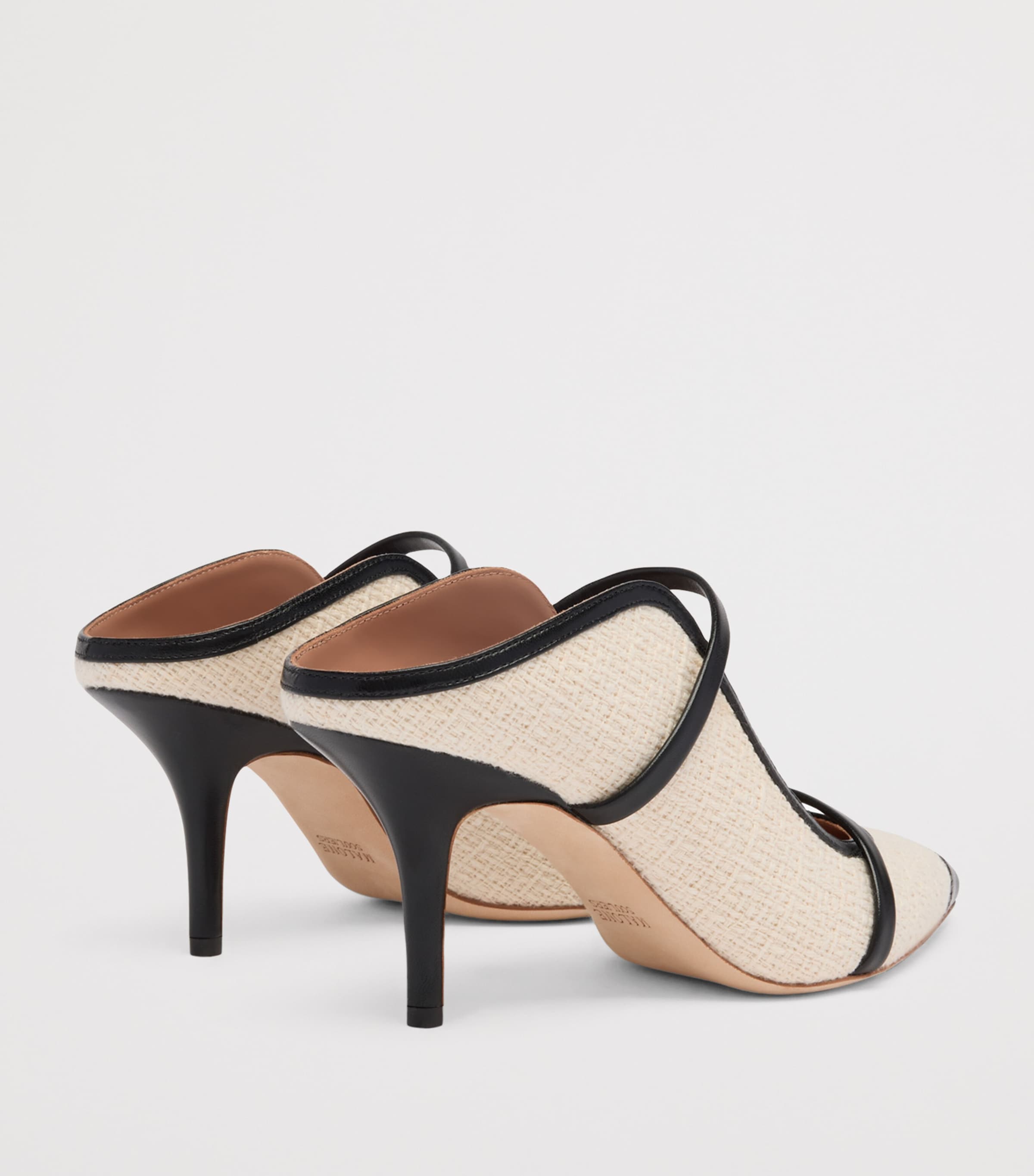 Bouclé Maureen Mules 70 CREAM Image 2