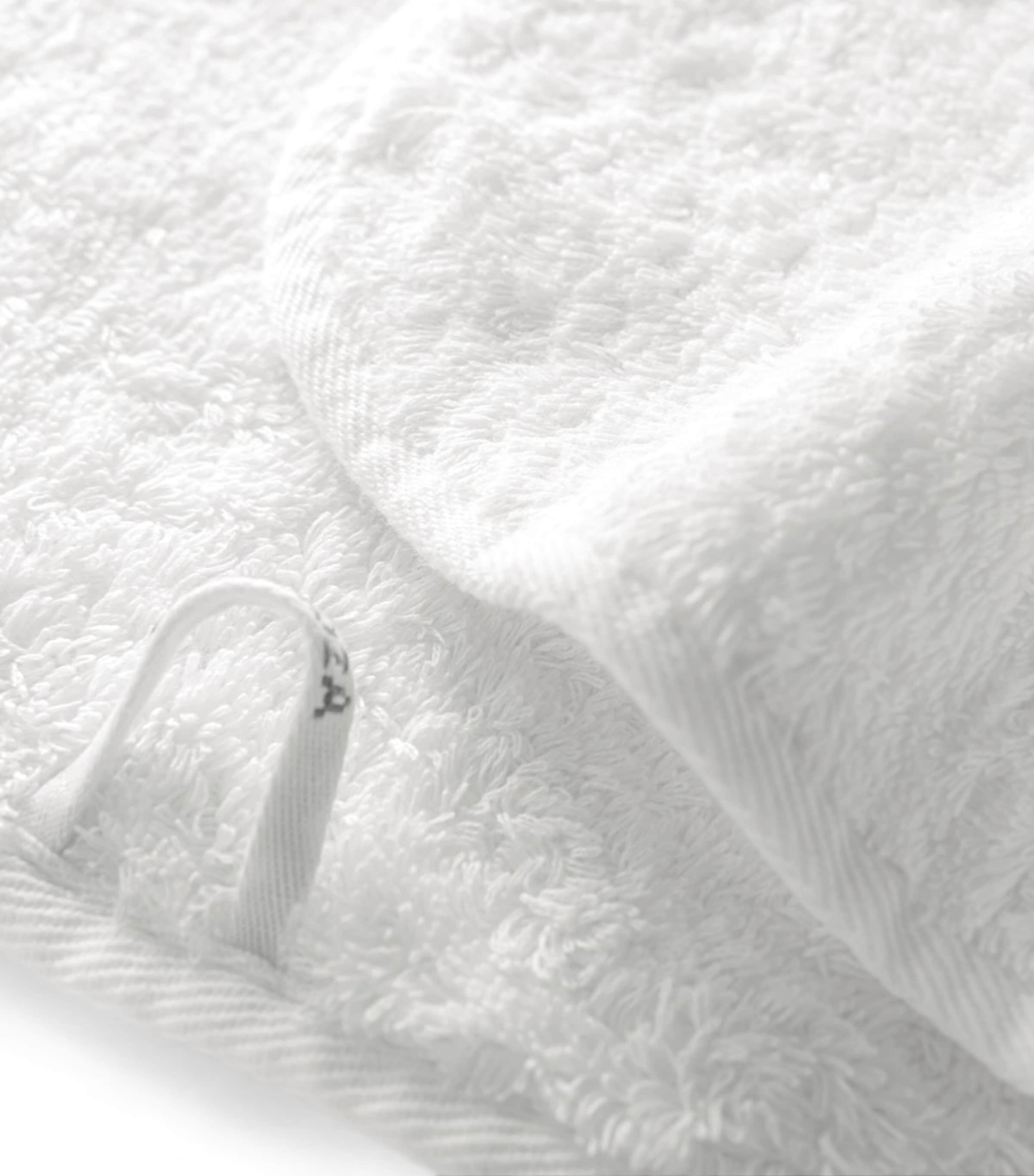 GRACCIOZA Portobello Bath Sheet (95cm x 150cm) White Image 3