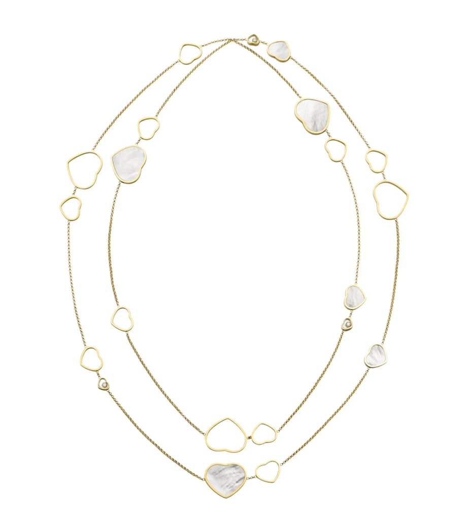 Yellow Gold and Diamond Happy Hearts Sautoir Necklace 18K YELLOW GOLD Image 1