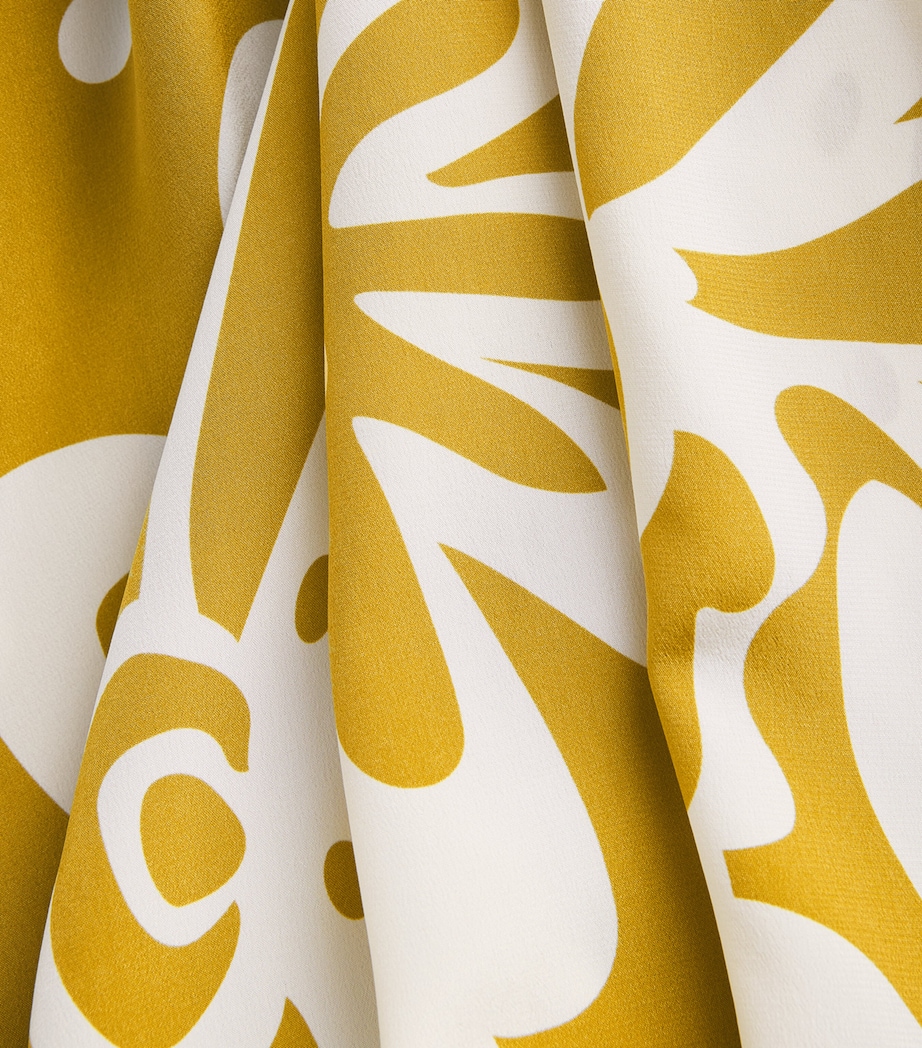 Eres Womens Silk Printed Holi Kaftan Or/panama Image 6