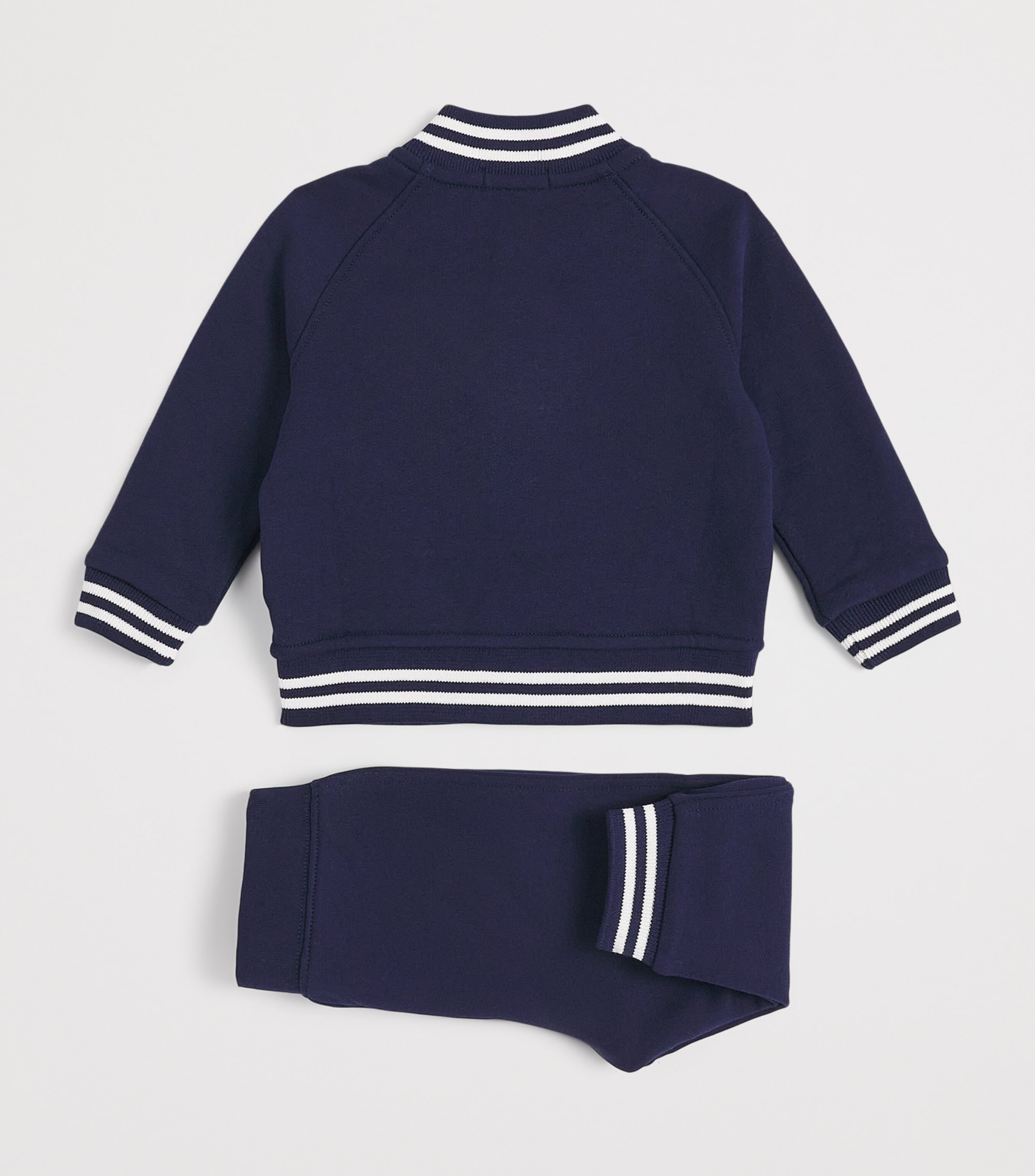 Cotton-Blend Jacket and Sweatpants Set (3-24 Months) NAVY Image 2