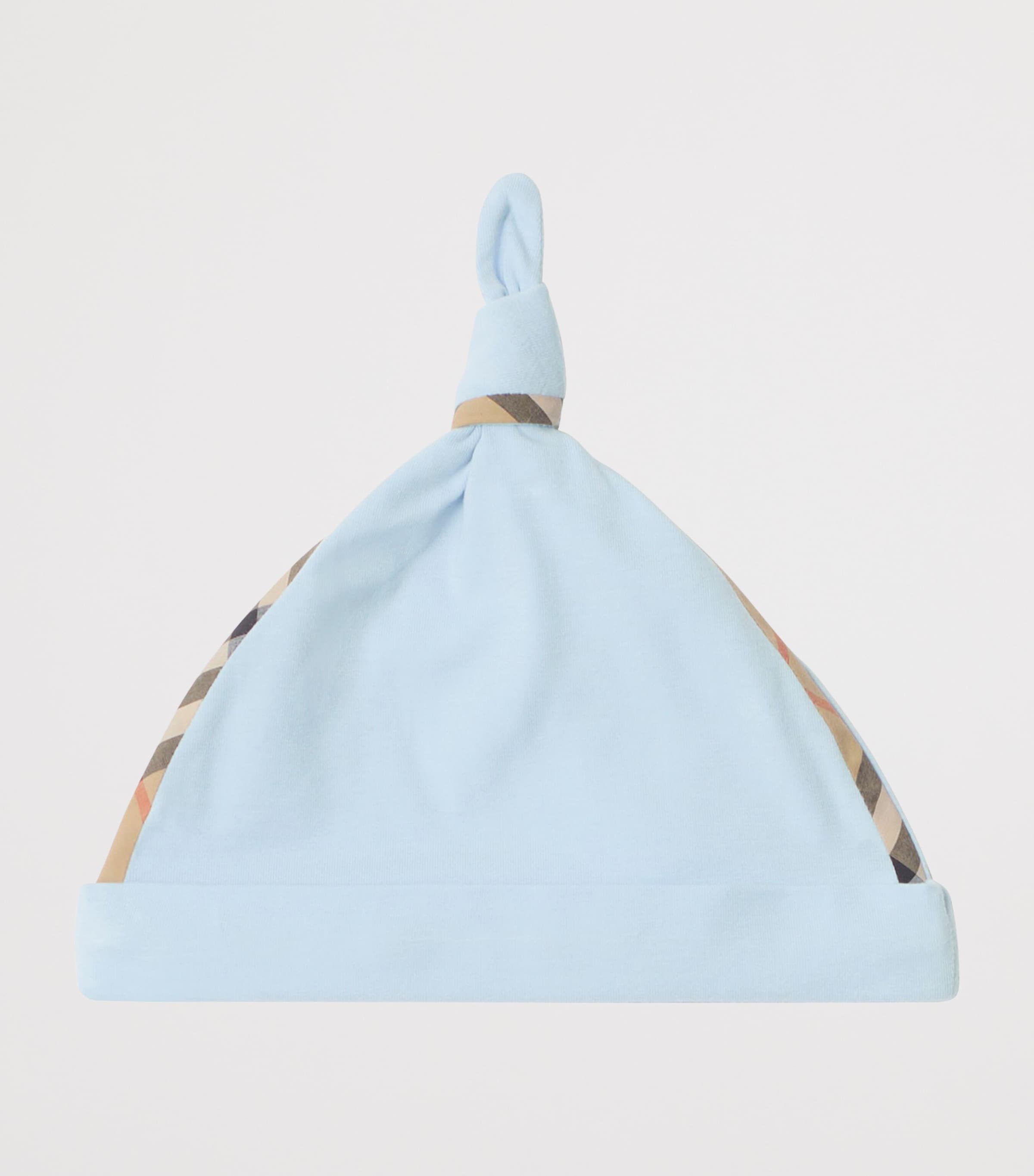 Cotton-Blend All-In-One, Bib and Hat Set (1-18 Months) ICE BLUE Image 5