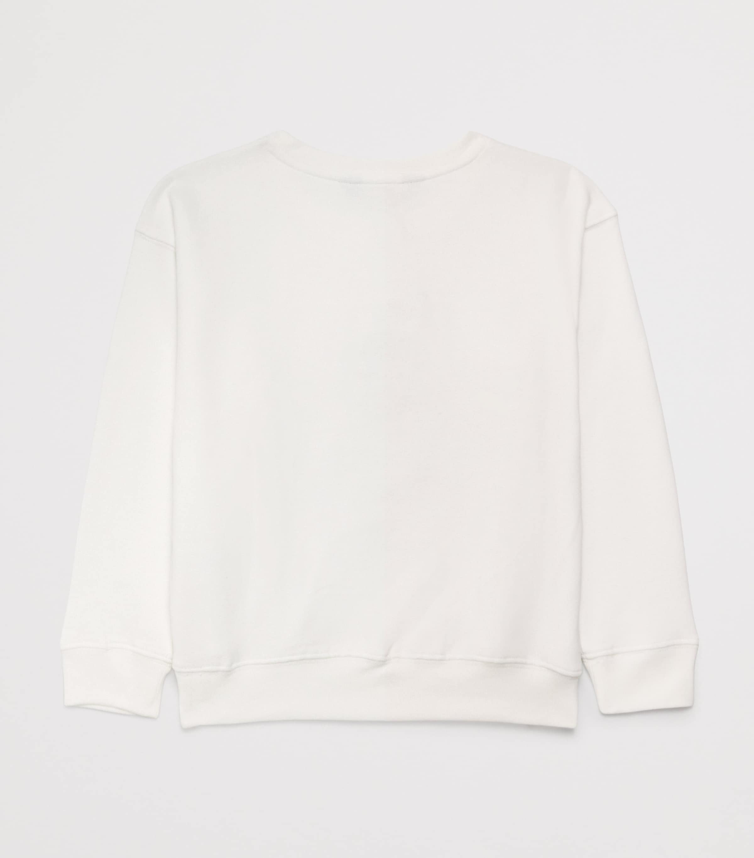 Cotton-Blend Polo Bear Sweater (2-6 Years) CREAM Image 2