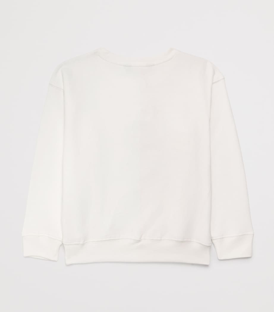 Cotton-Blend Polo Bear Sweater (2-6 Years) CREAM Image 2