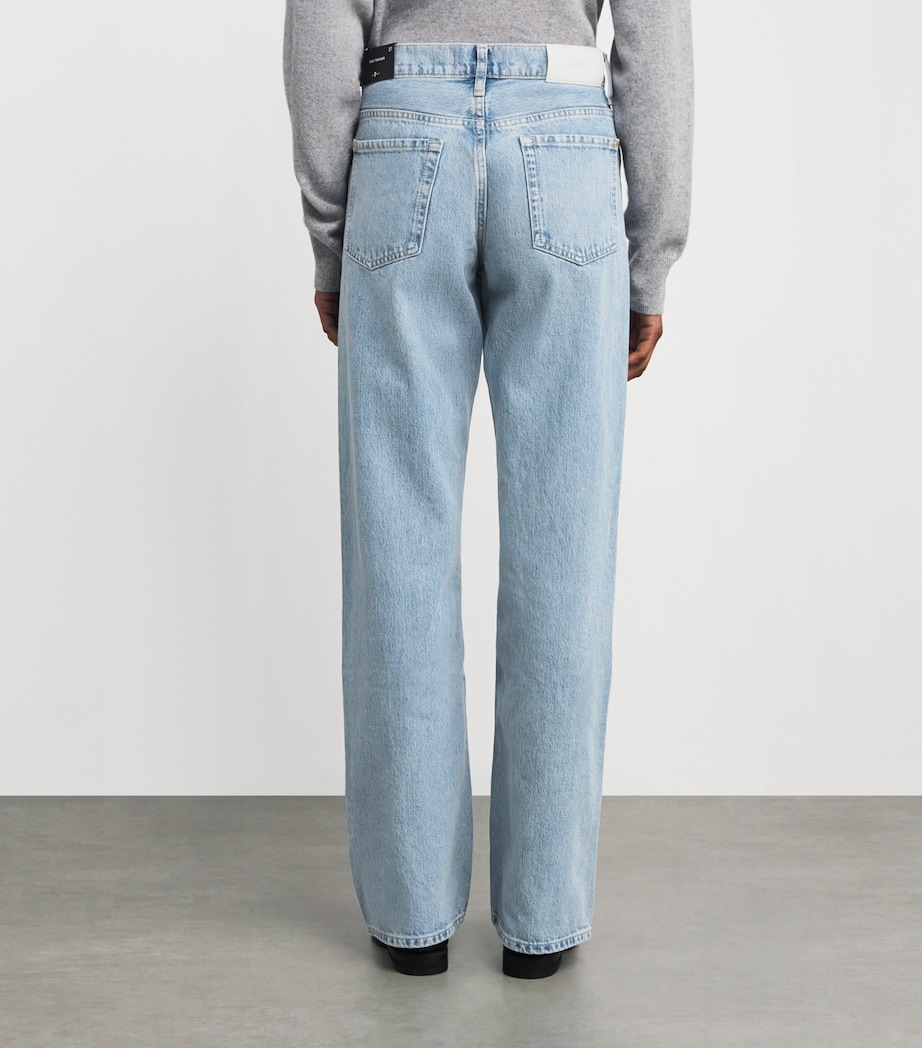 Twisted-Seam Tess High-Rise Straight Jeans U71O2 Image 4