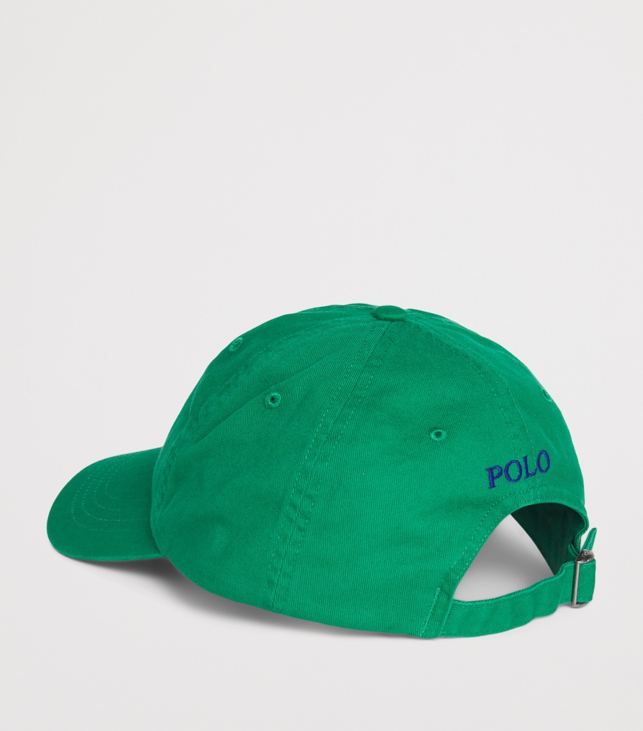 Polo Ralph Lauren Cotton Polo Pony Baseball Cap Billard Green Image 3