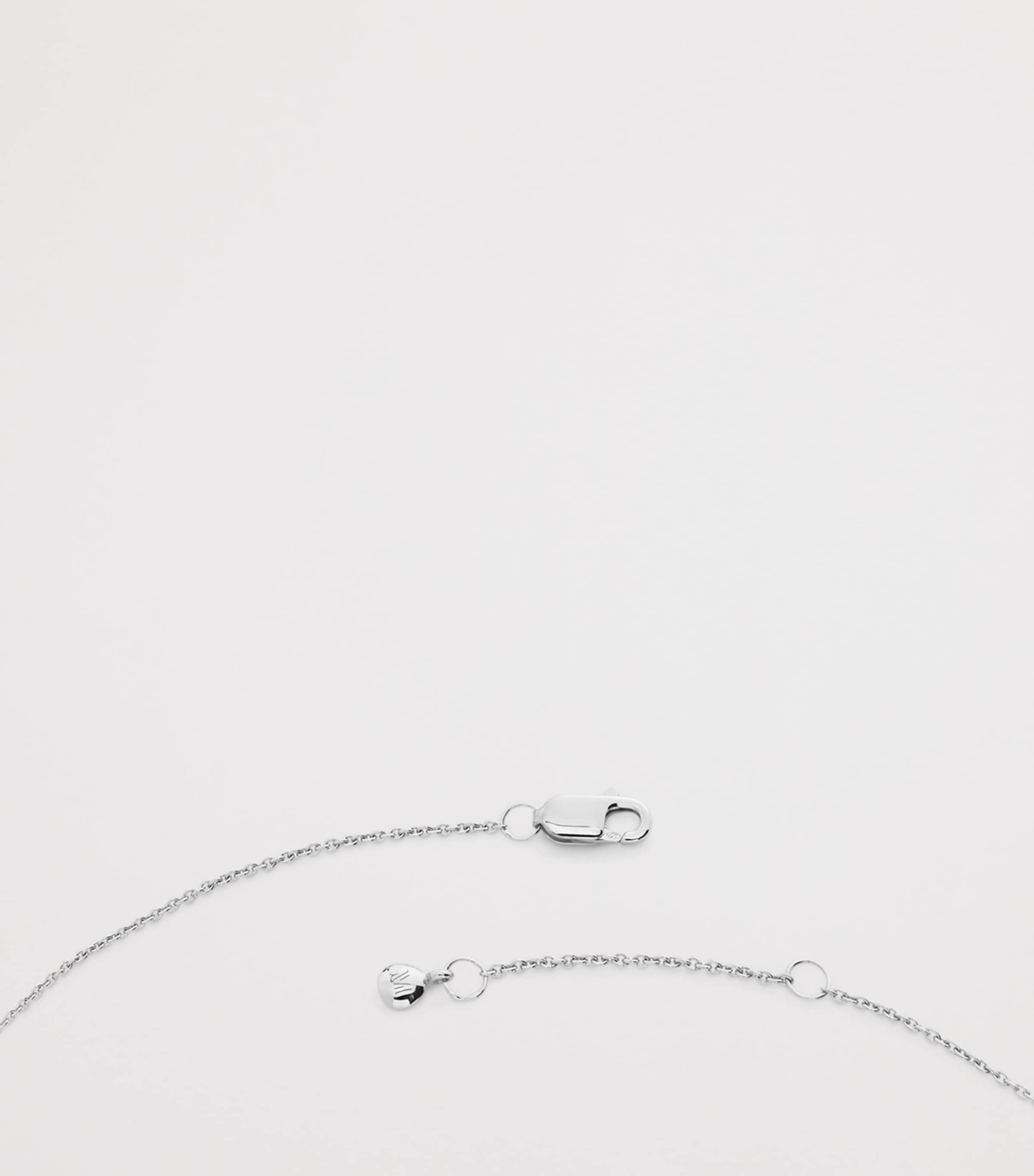 Monica Vinader Sterling Silver Aries Zodiac Necklace Sterling Silver Image 3