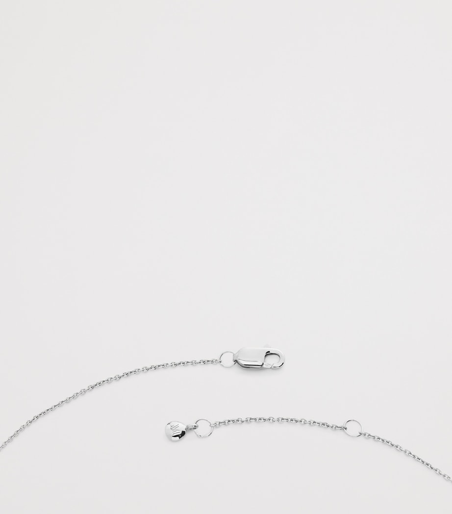 Monica Vinader Sterling Silver Aries Zodiac Necklace Sterling Silver Image 3