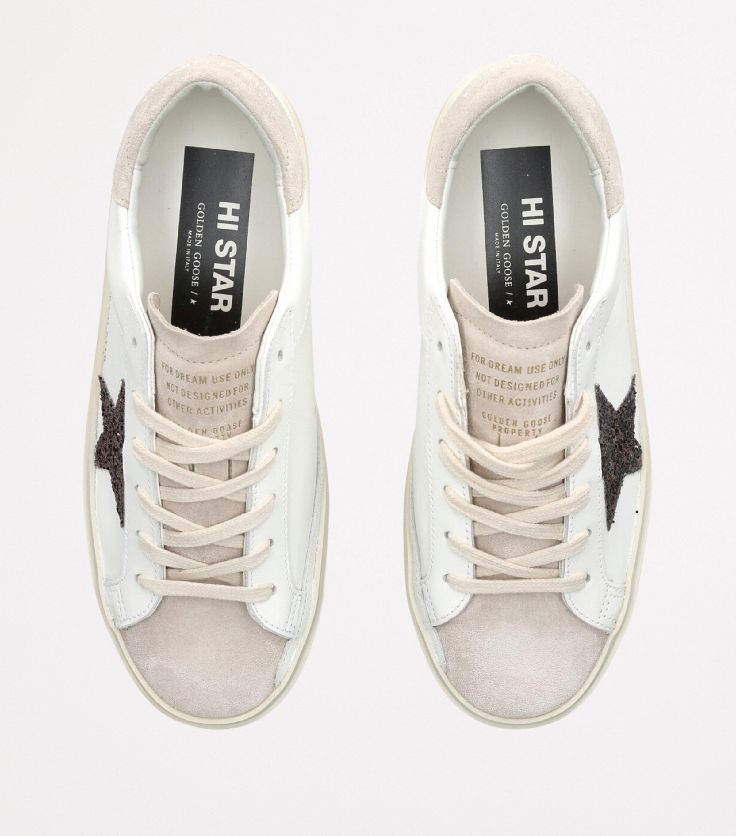 Golden Goose Leather Hi Star Sneakers White/oth Image 4