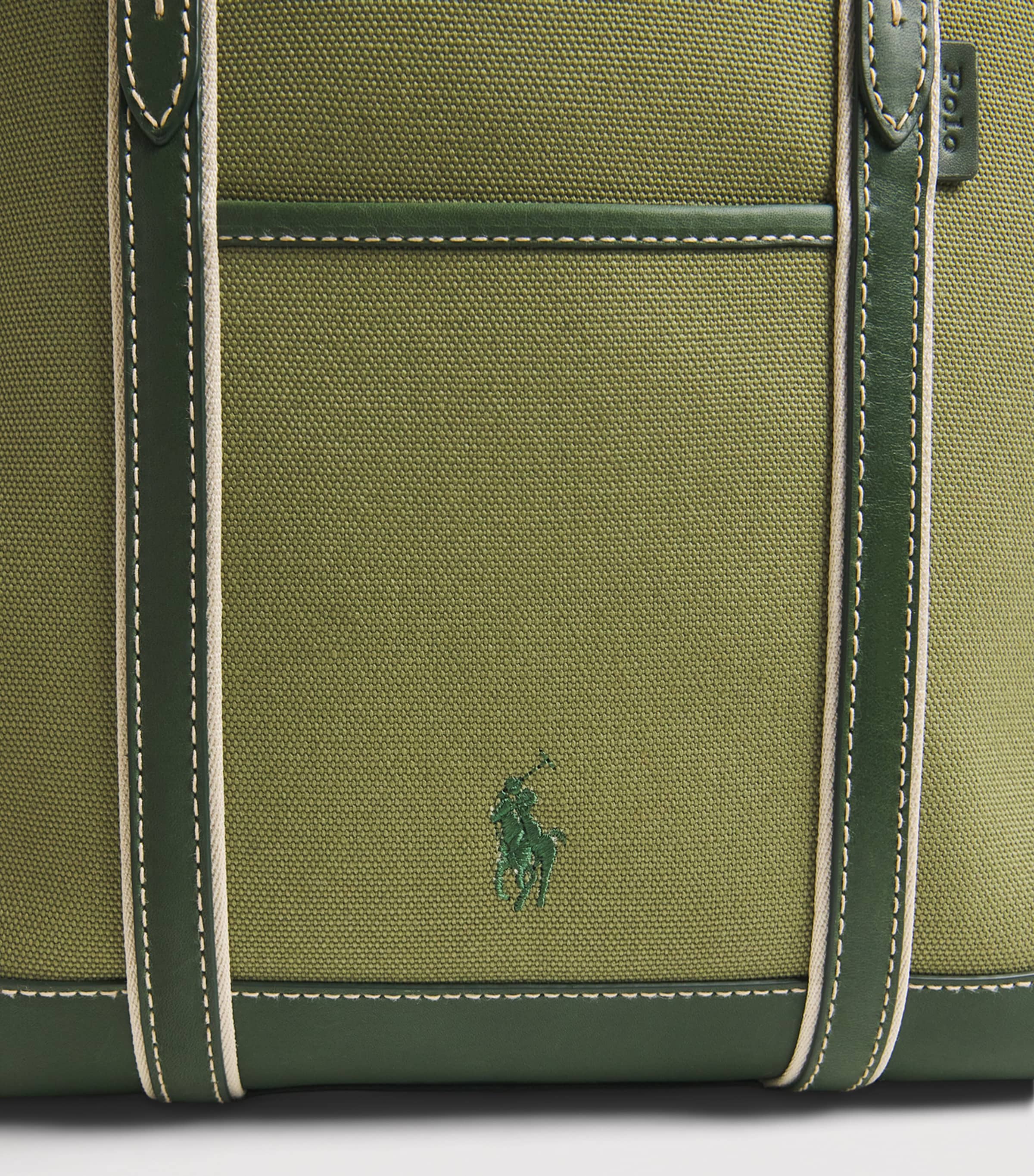 Small Polo Pony Shopper Tote Bag LIGHT SAGE/OLIVE Image 6