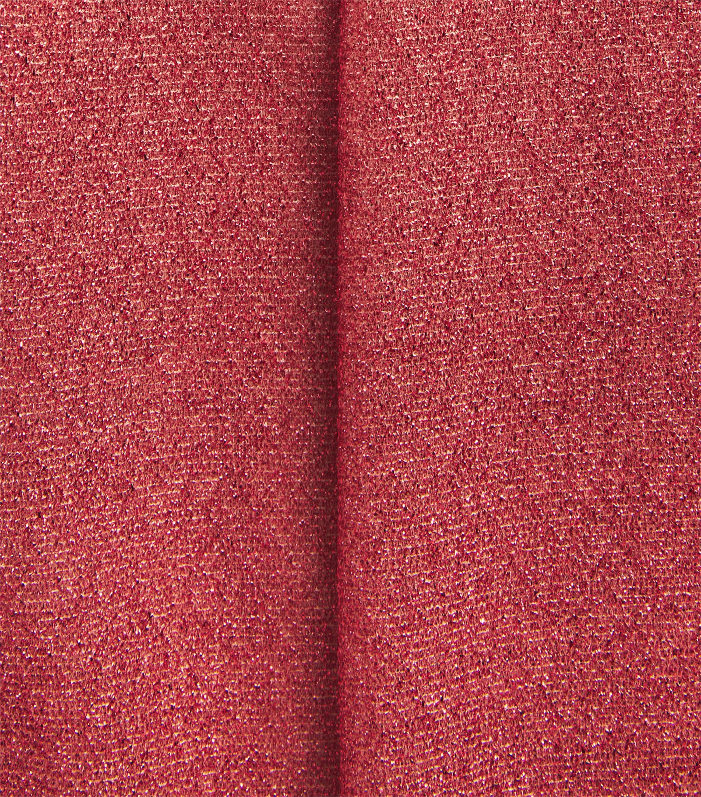 Oséree Womens Metallic Lumière Wide-Leg Trousers Coral Image 6