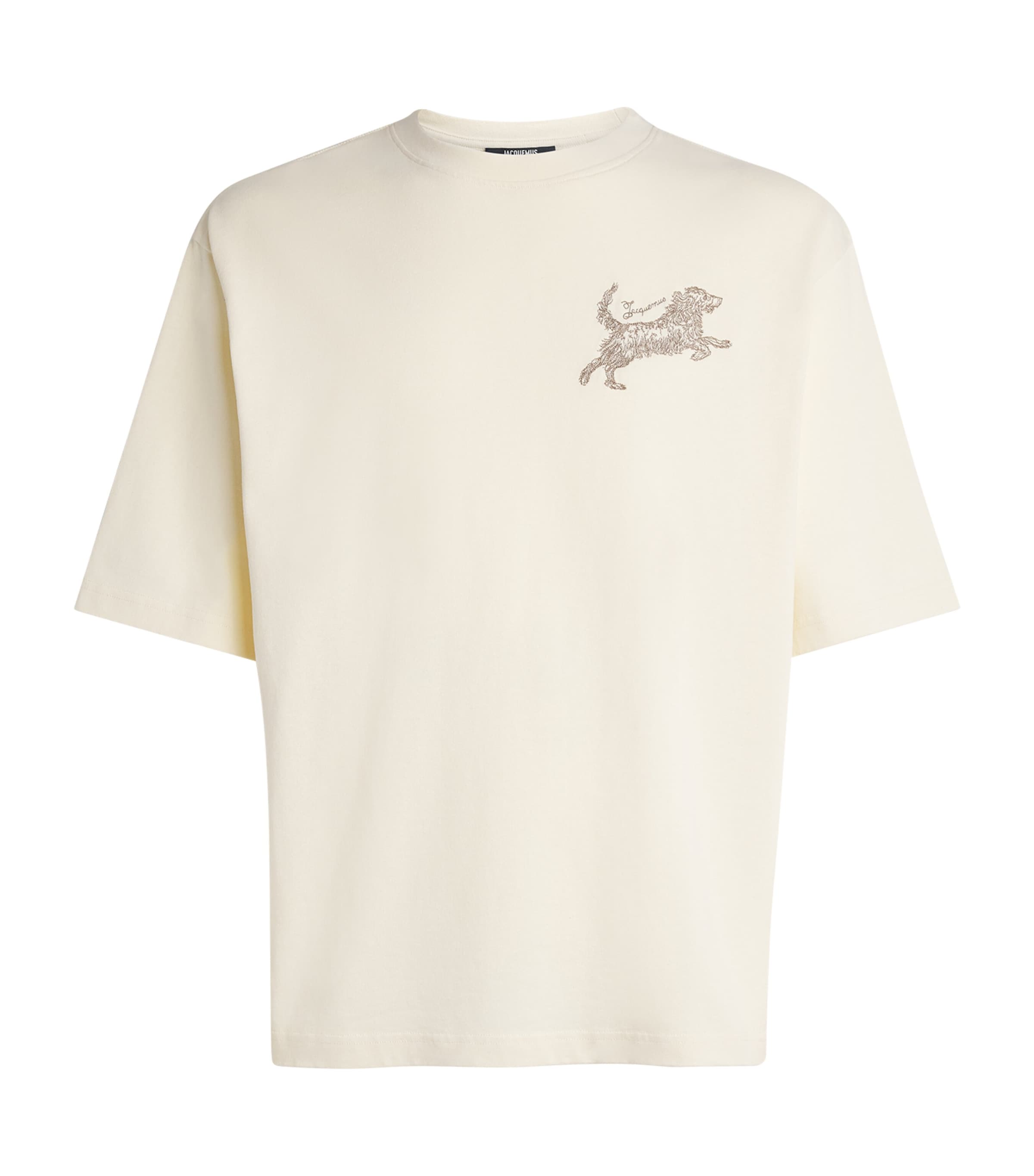 Jacquemus Mens Cotton The Rita T-Shirt Multi Beige Image 1