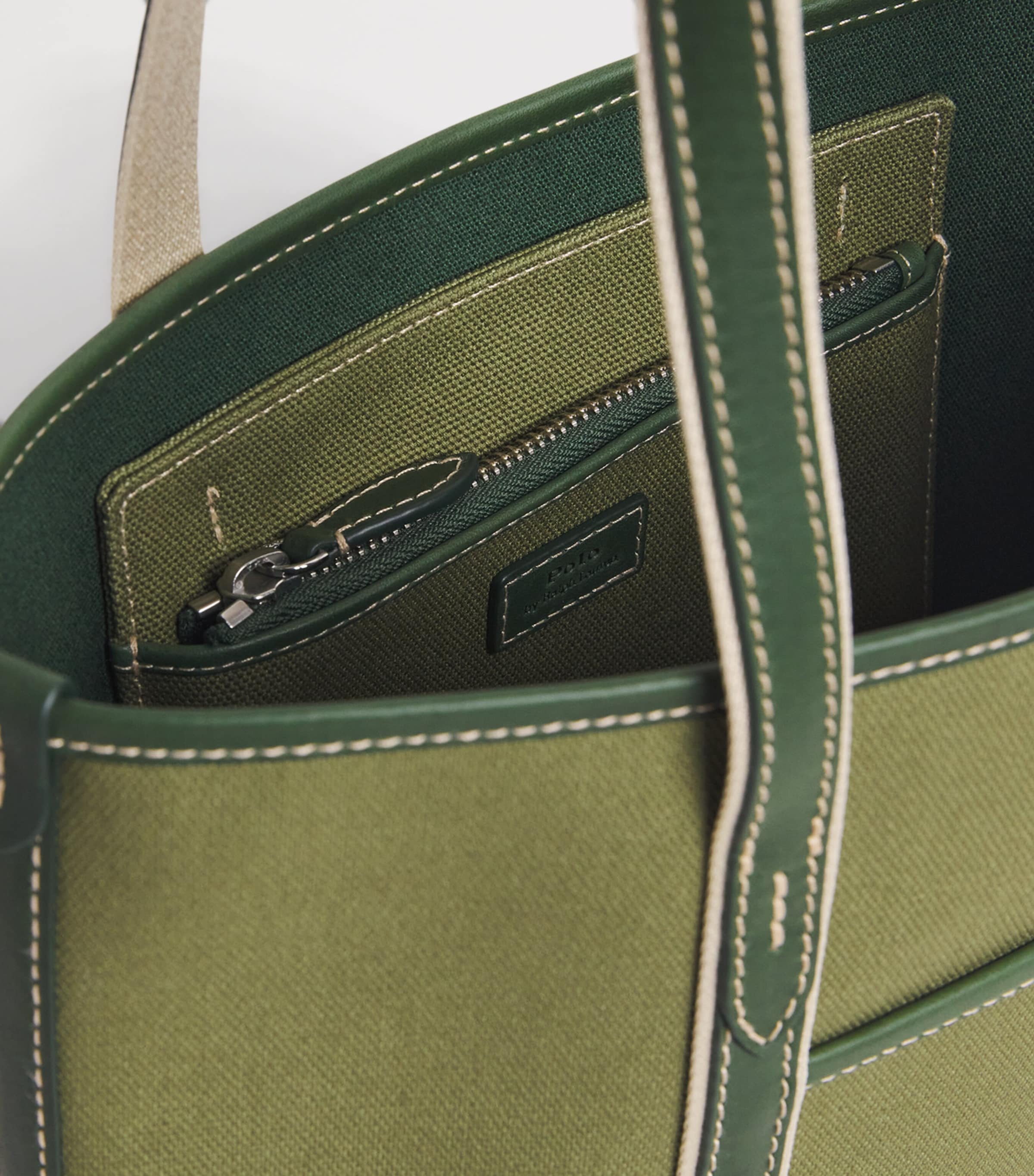 Small Polo Pony Shopper Tote Bag LIGHT SAGE/OLIVE Image 4
