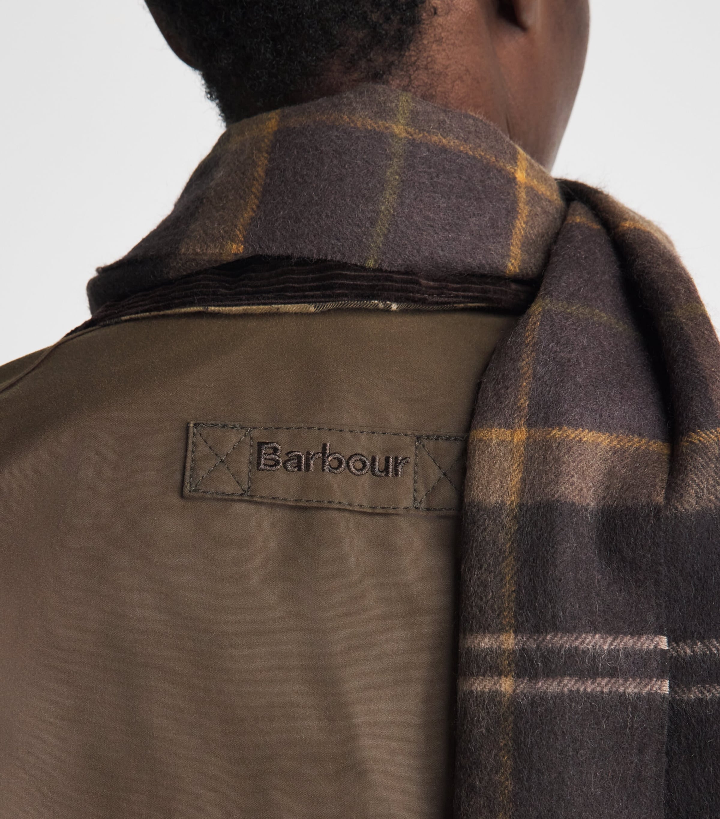 Barbour Mens Waxed Cotton Transport Jacket Brown Image 3