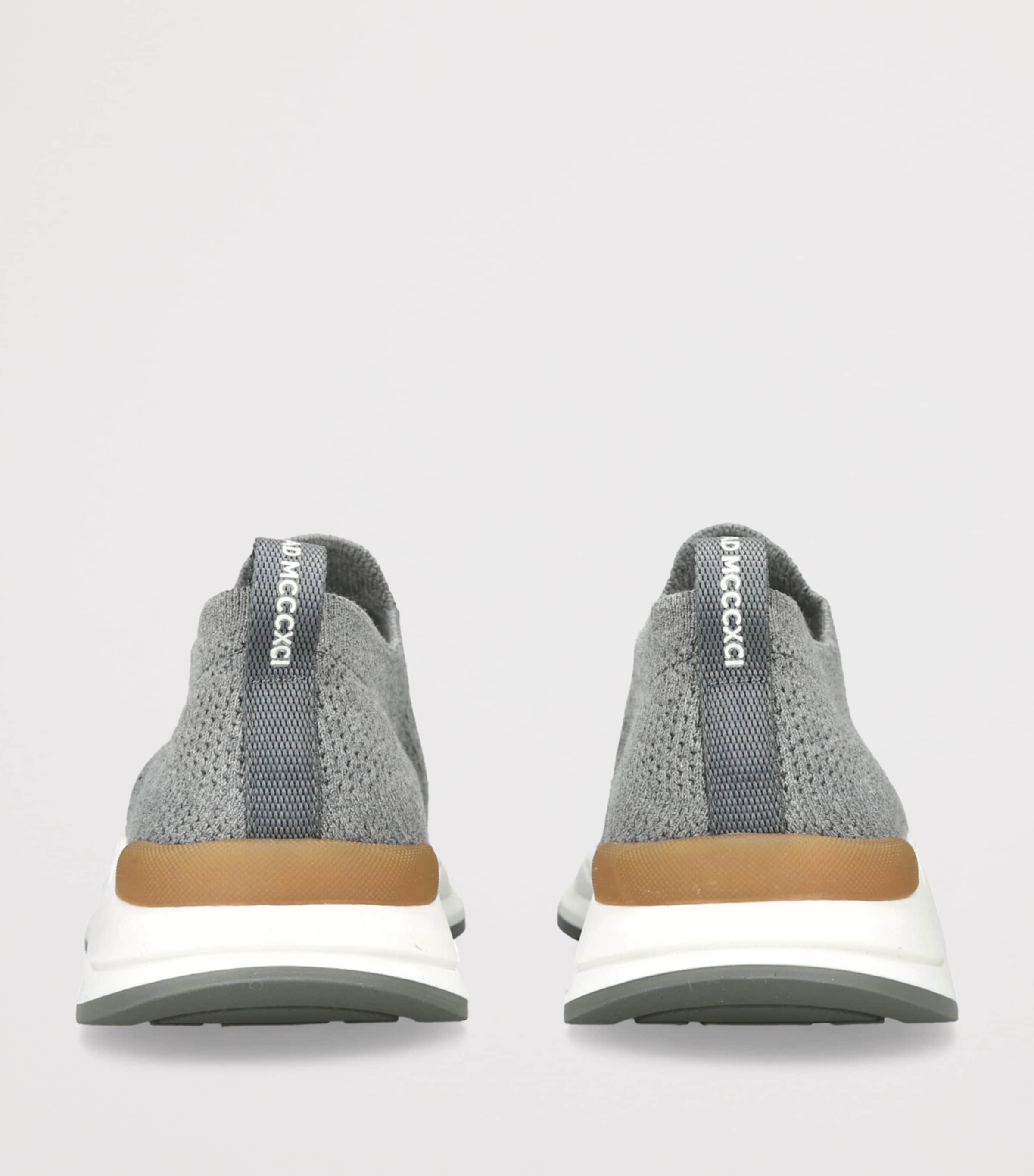 Brunello Cucinelli Knitted Slip-On Sneakers Grey Image 2