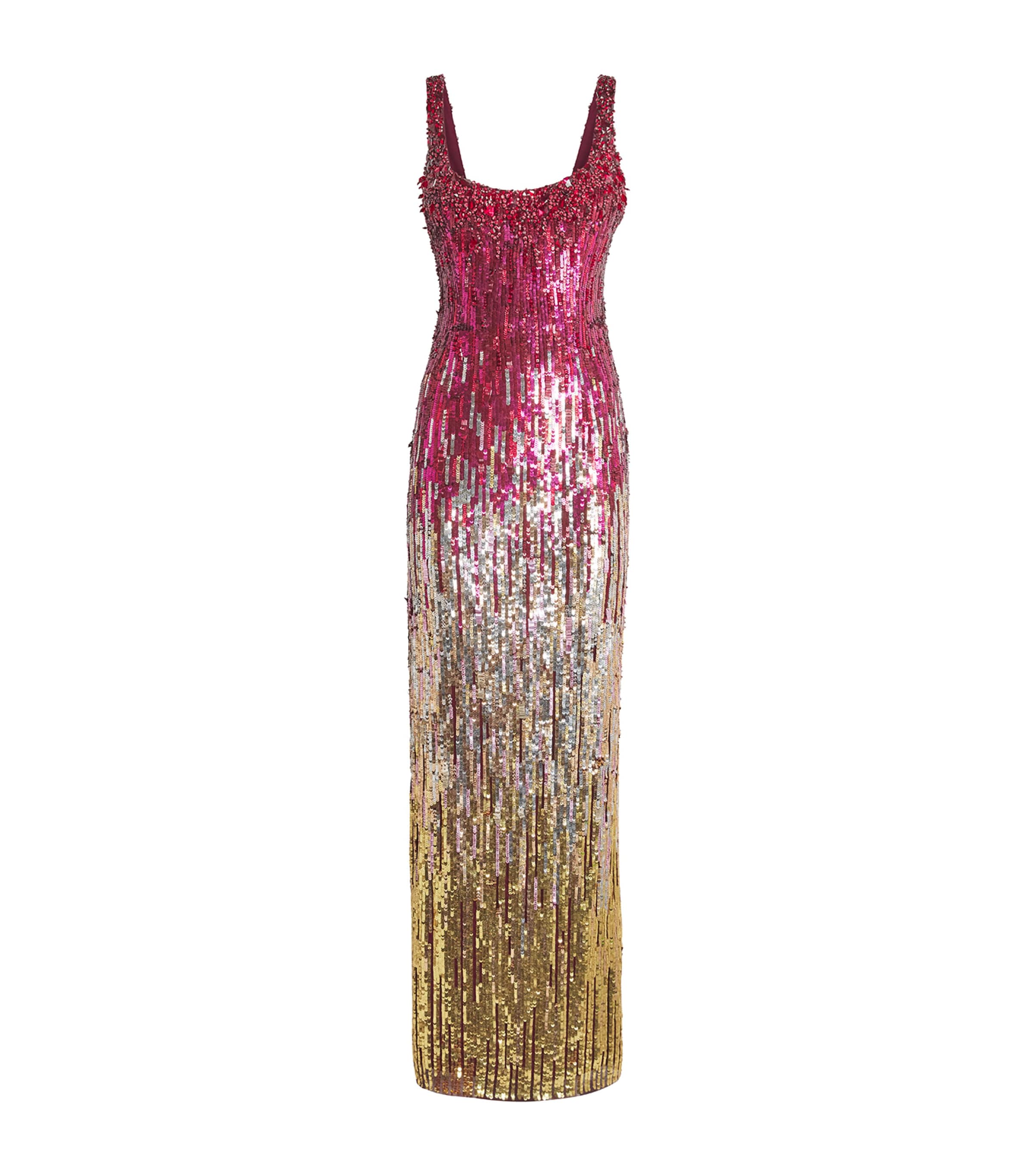 Embellished Ombré Rosalie Gown OMBRE CARDINAL Image 1