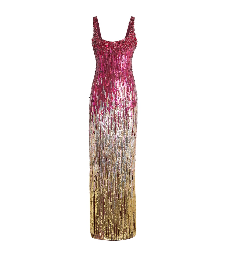Embellished Ombré Rosalie Gown OMBRE CARDINAL Image 1
