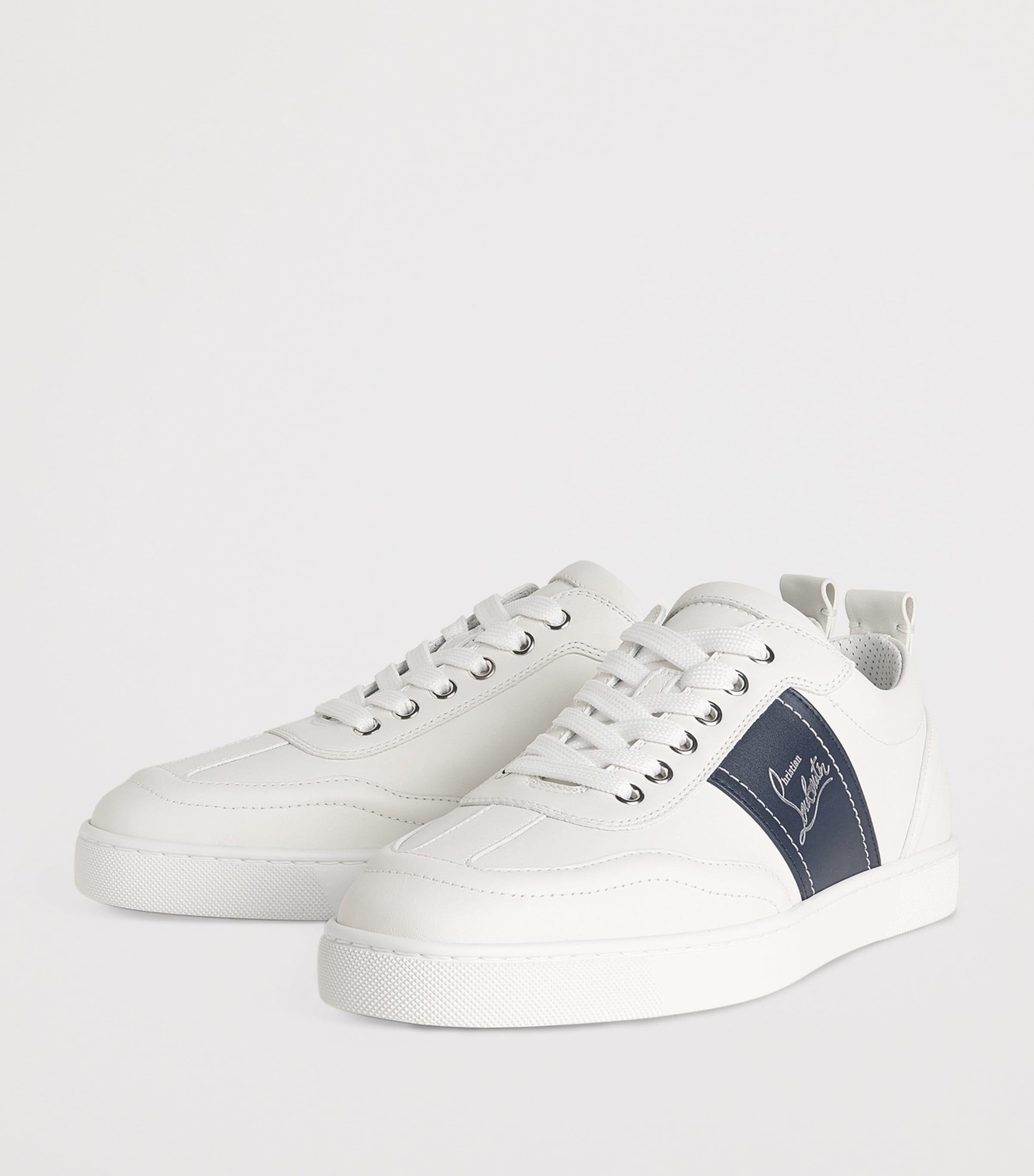 Christian Louboutin Retero Leather Low-Top Sneakers Image 3