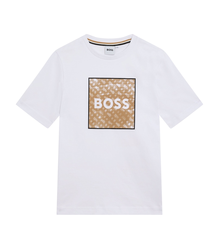 Cotton Logo T-Shirt (4-16 Years) WHITE Image 1
