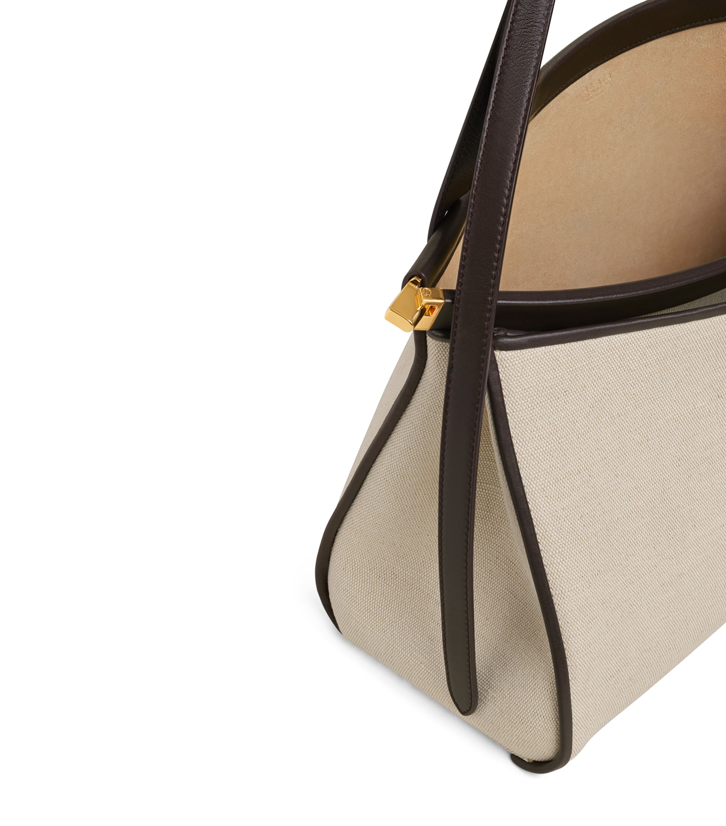 Alaïa Leather Le Click Pocket 35 Shoulder Bag Natural Image 3