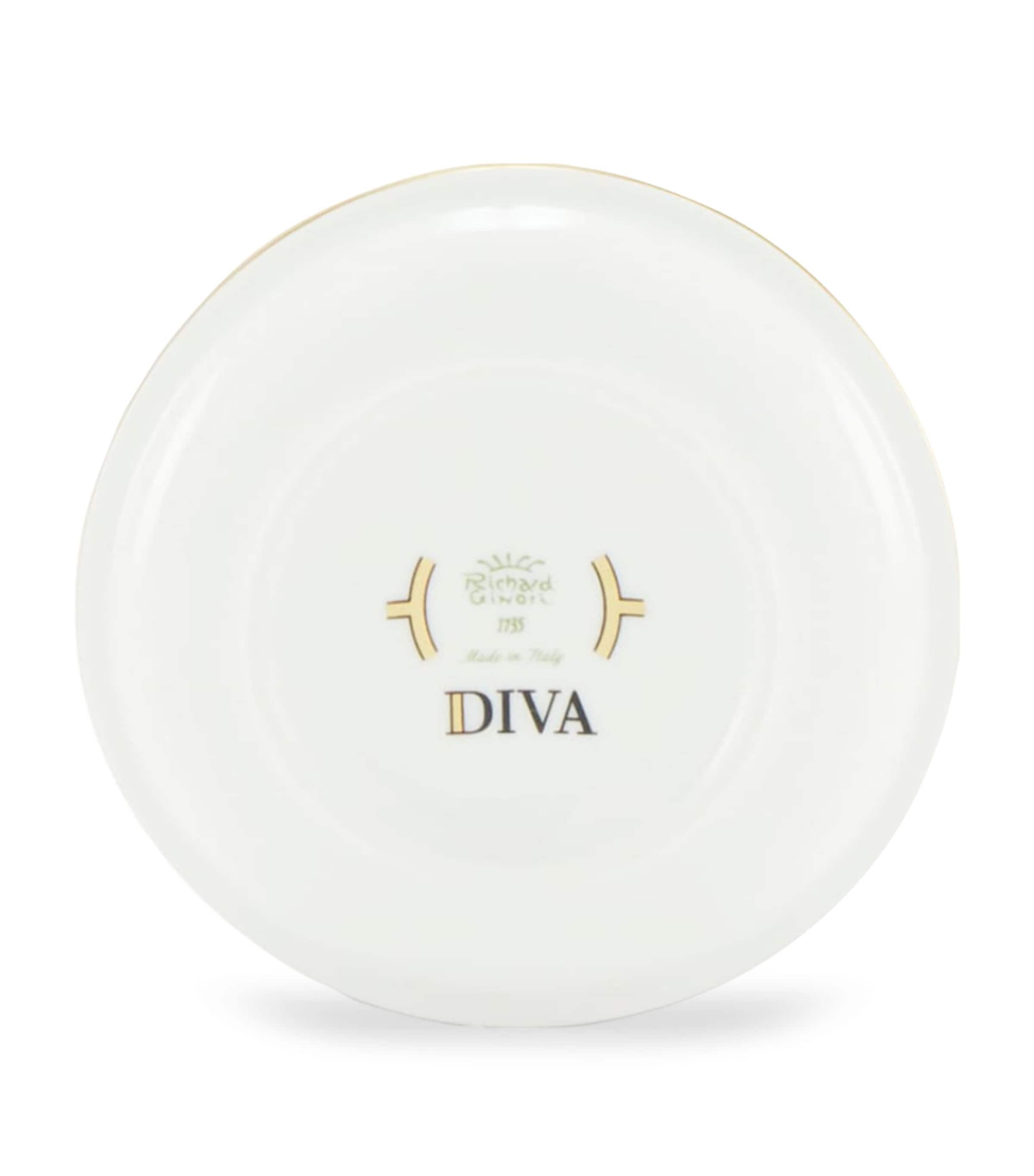 GINORI 1735 Porcelain Colonna Diva Rosa Butter Dish (10cm) Image 3