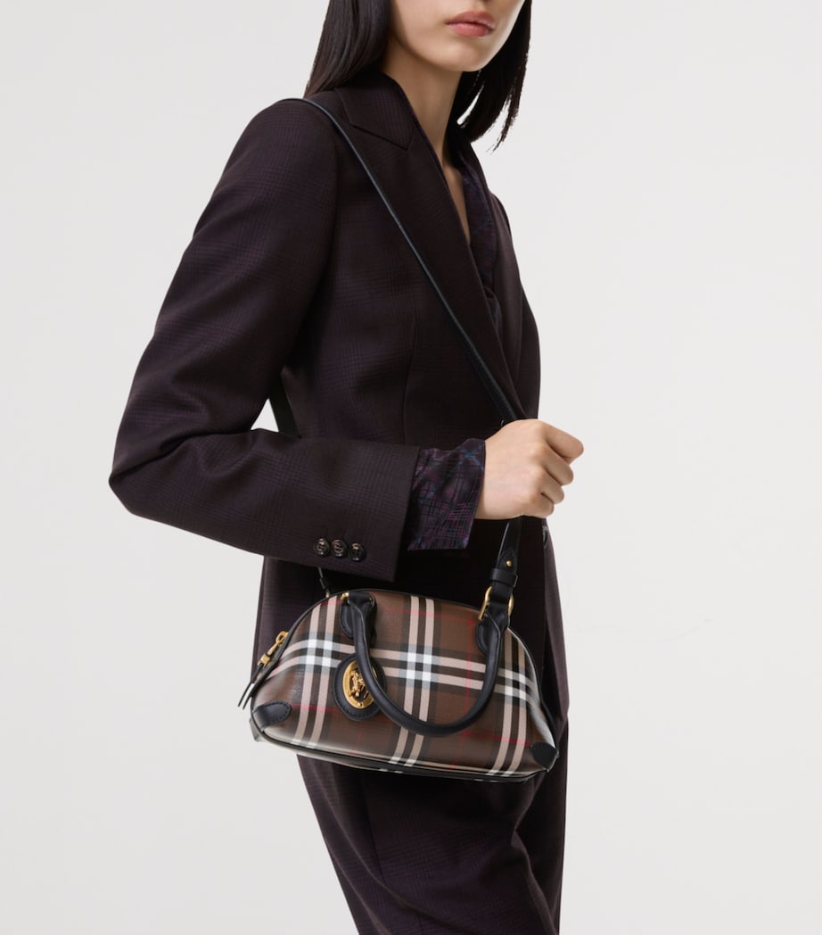 Burberry Mini Primrose Top-Handle Bag Chocolate Brown Image 2