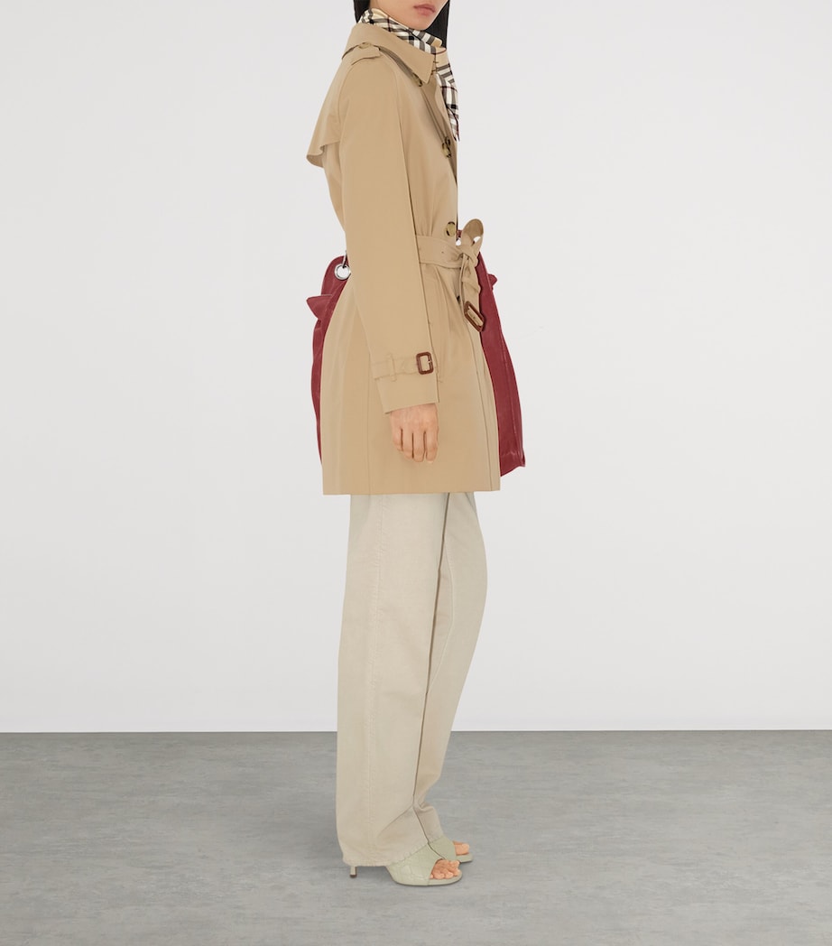 Gabardine Short Kensington Heritage Trench Coat HONEY Image 3