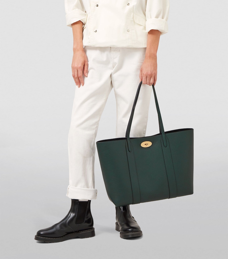 Leather Bayswater Tote Bag MULBERRY GREEN Image 7