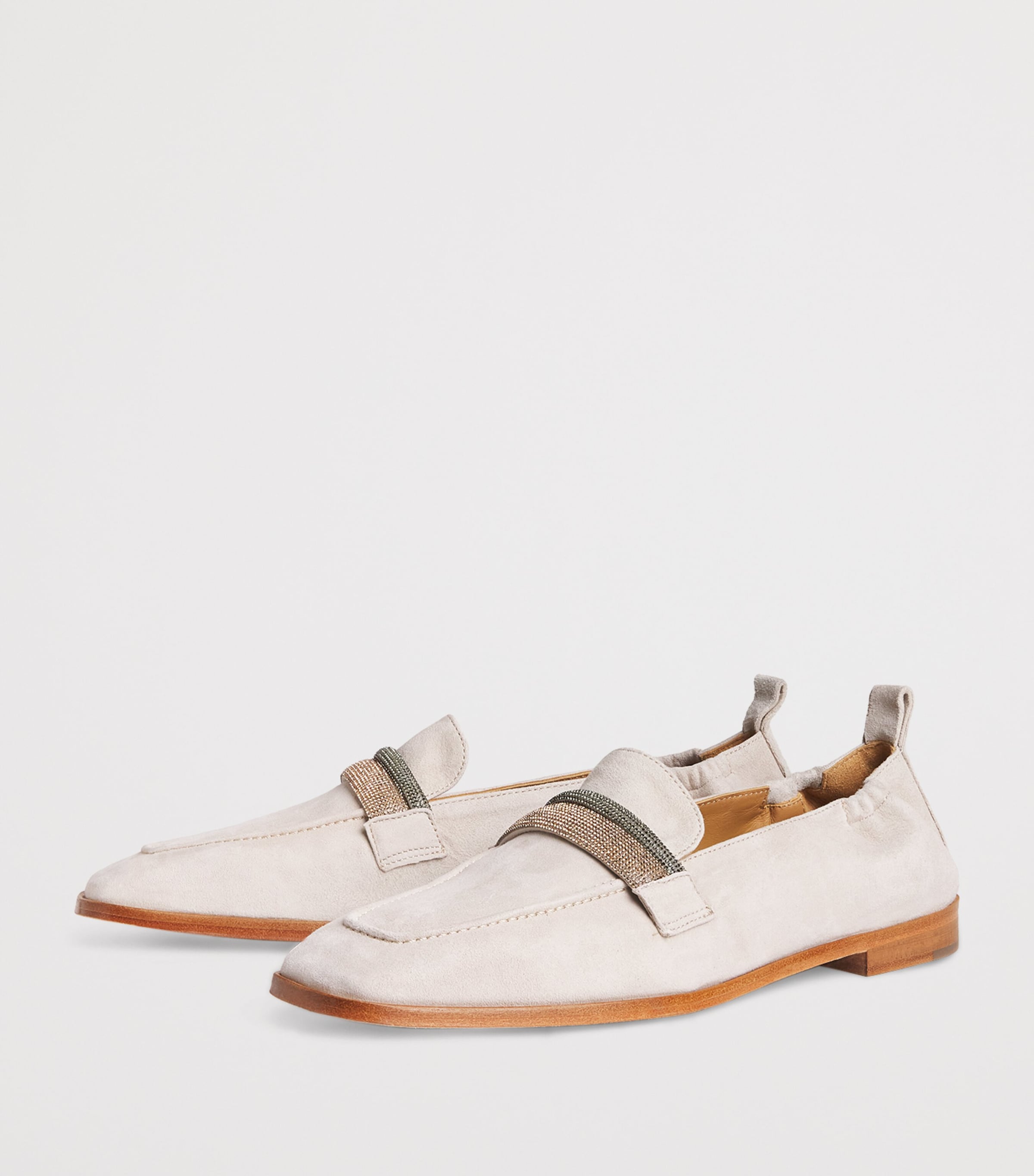 Suede Embellished Moccasins SABBIA Image 3