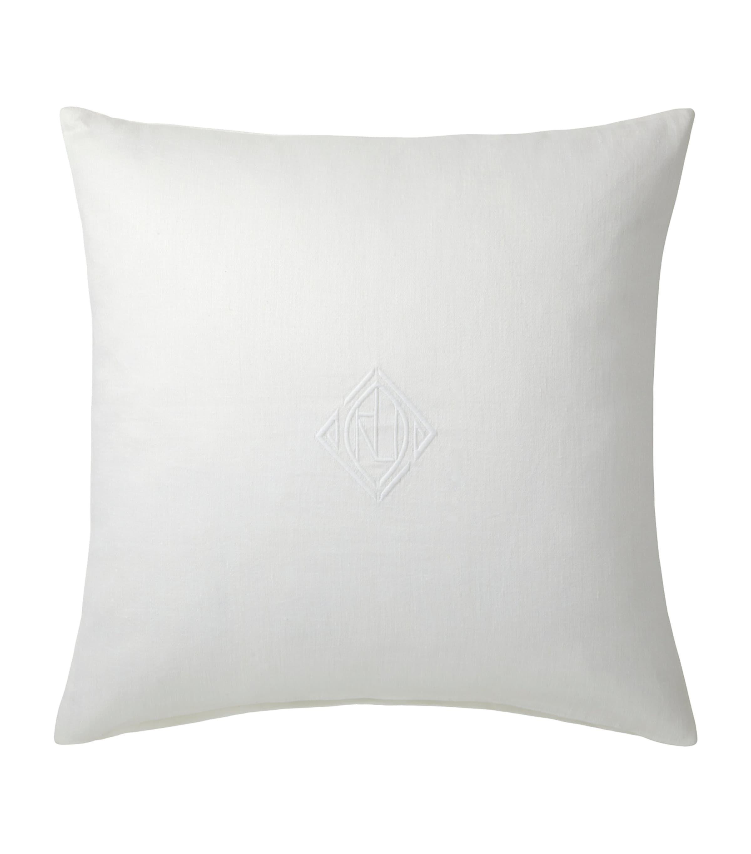 Ralph Lauren Home Penthouse Square Cushion Cover (50cm x 50cm) White Image 1