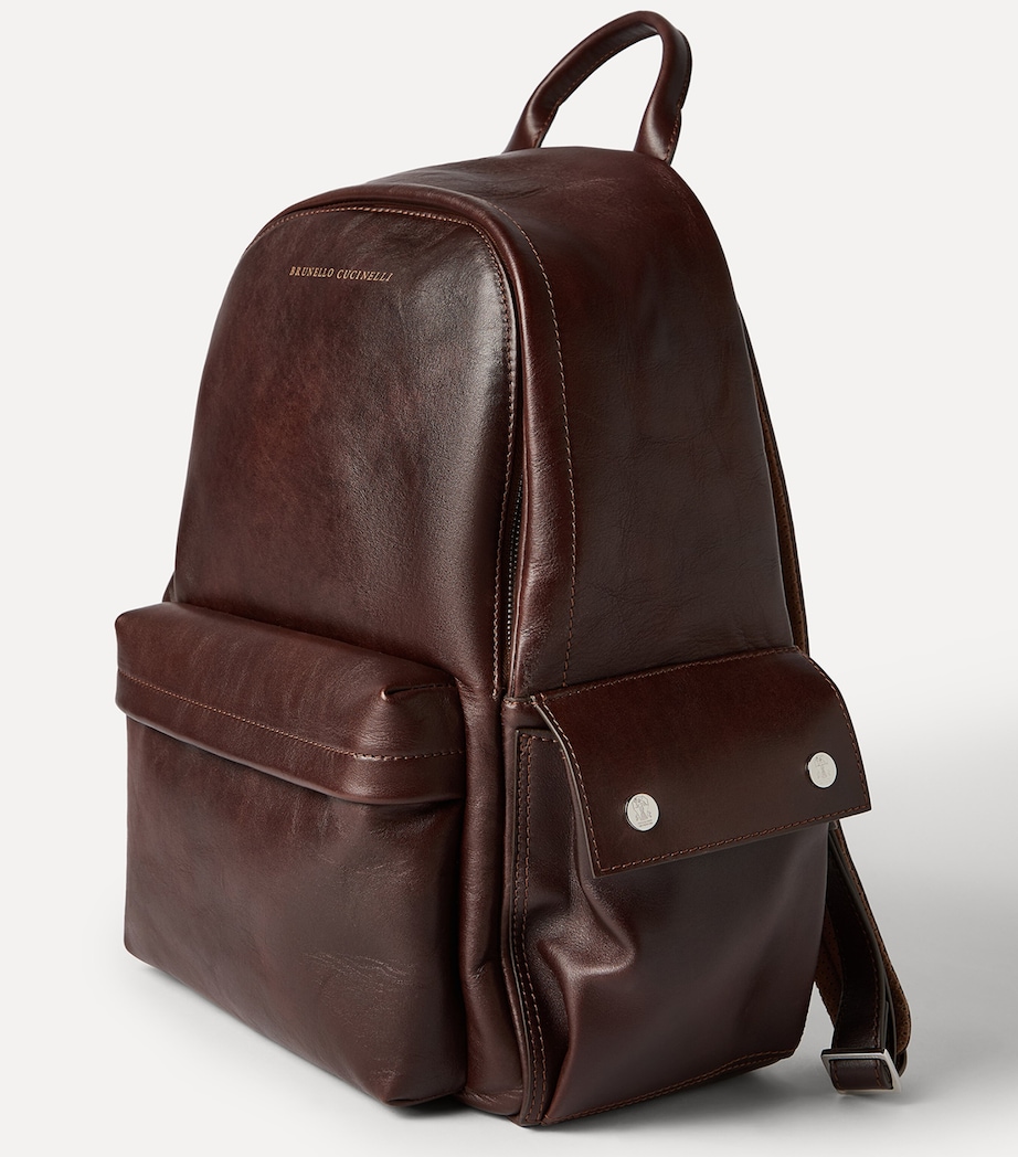 Brunello Cucinelli Calfskin Travel Backpack Image 5