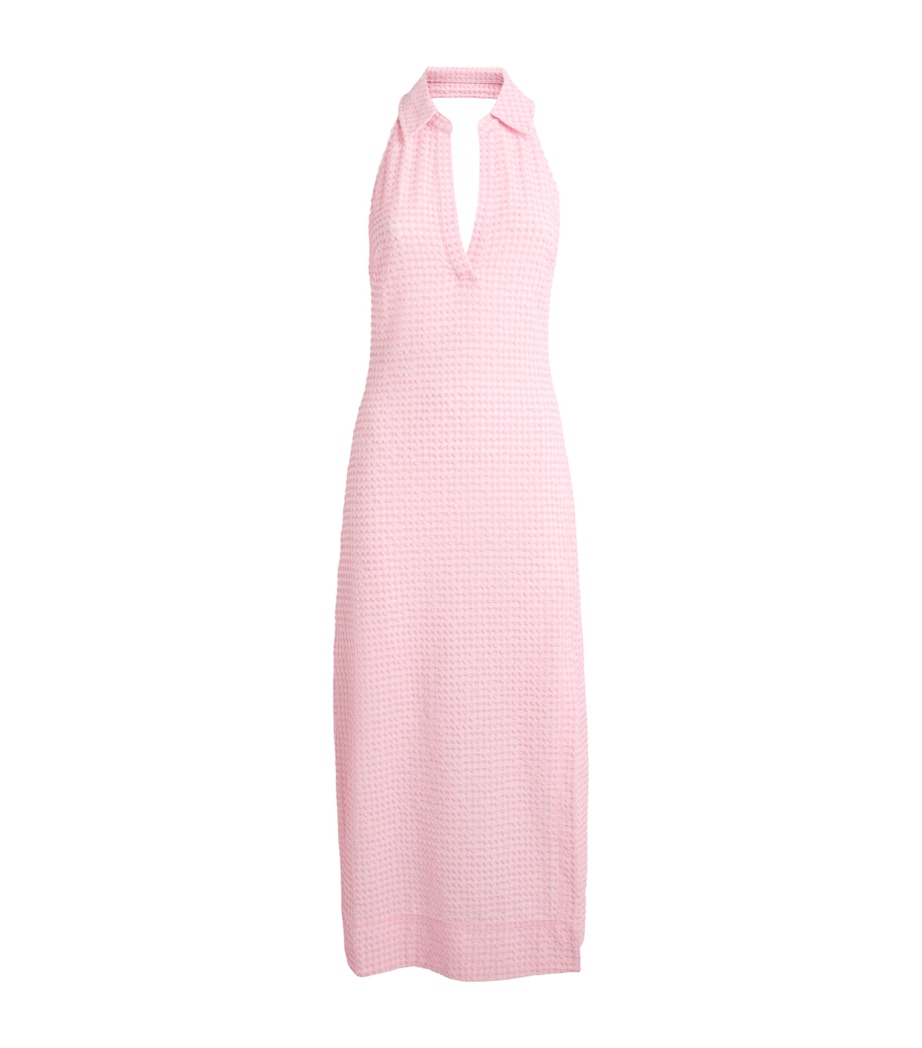 Simkhai Womens Clairmont Midi Dress Daisy Ivory Image 1