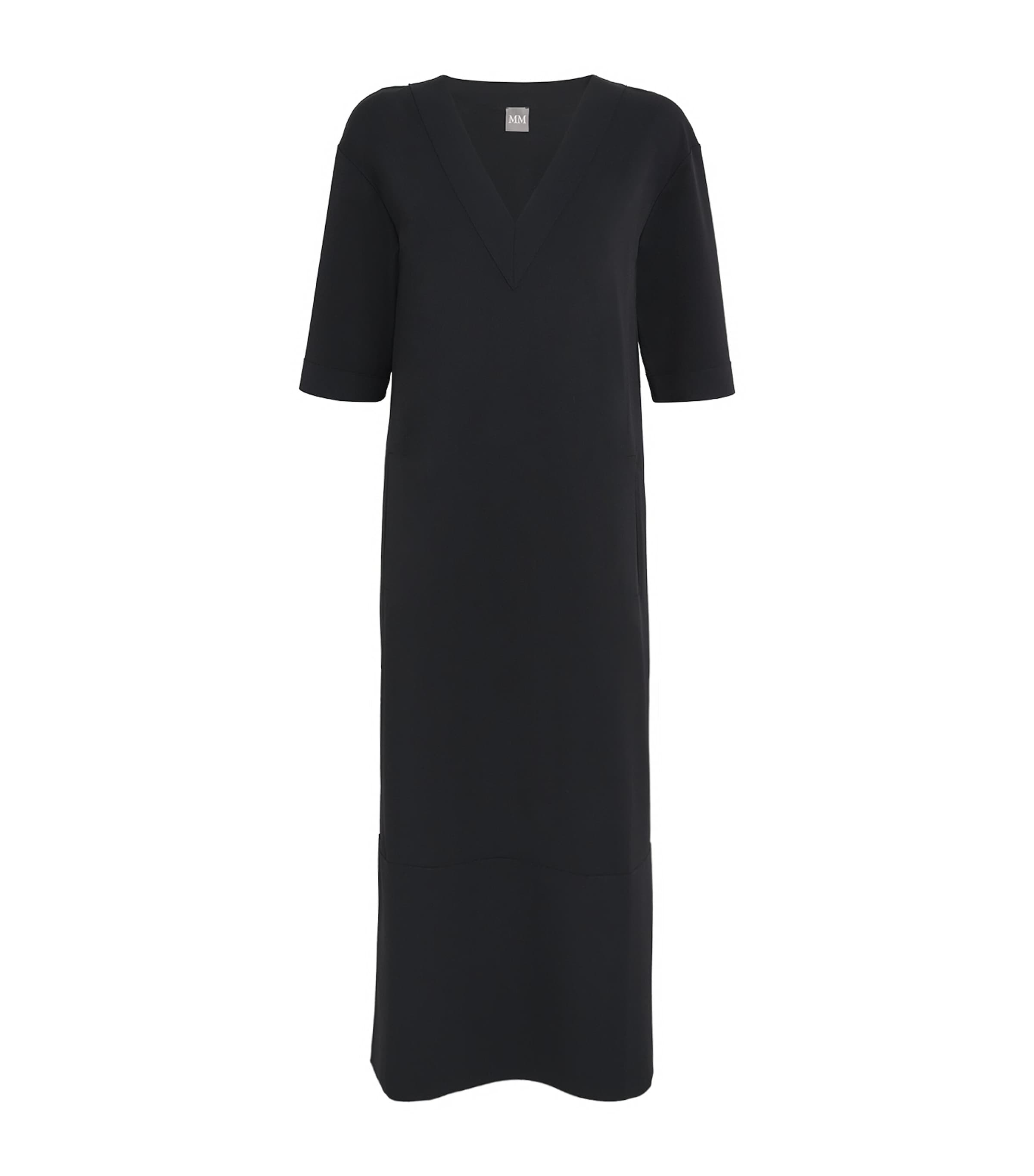Mm Max Mara Onagro Midi Dress In Black
