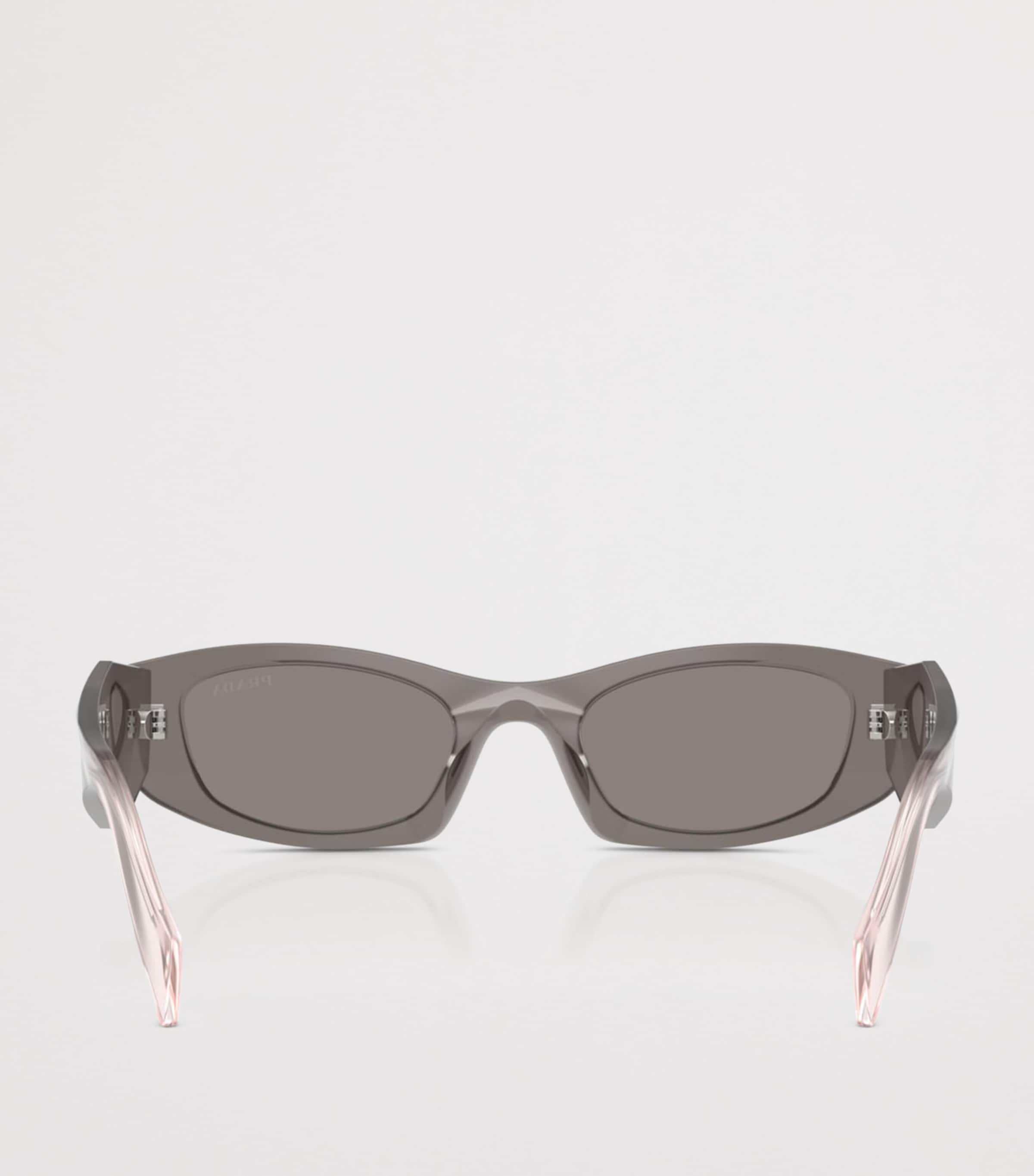 Prada Acetate Oval Sunglasses Grey Image 4