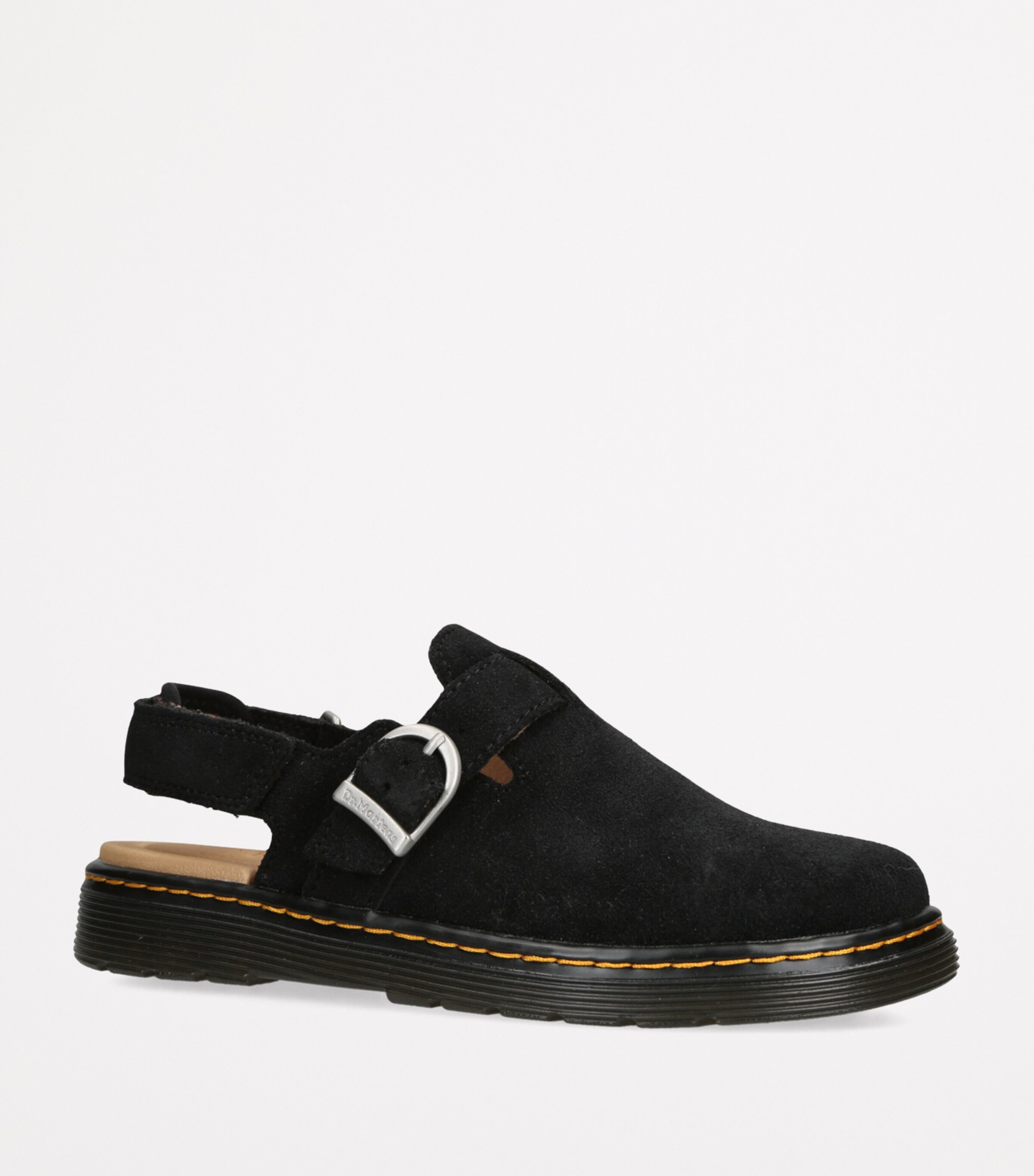 Dr. Martens Black Suede Jorgie Junior Sandals | Harrods UK