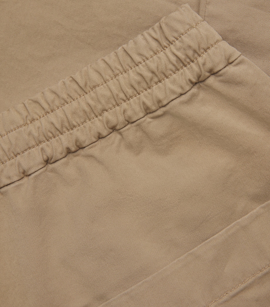 Cotton Stretch Drawstring Trousers 248 TAN Image 5