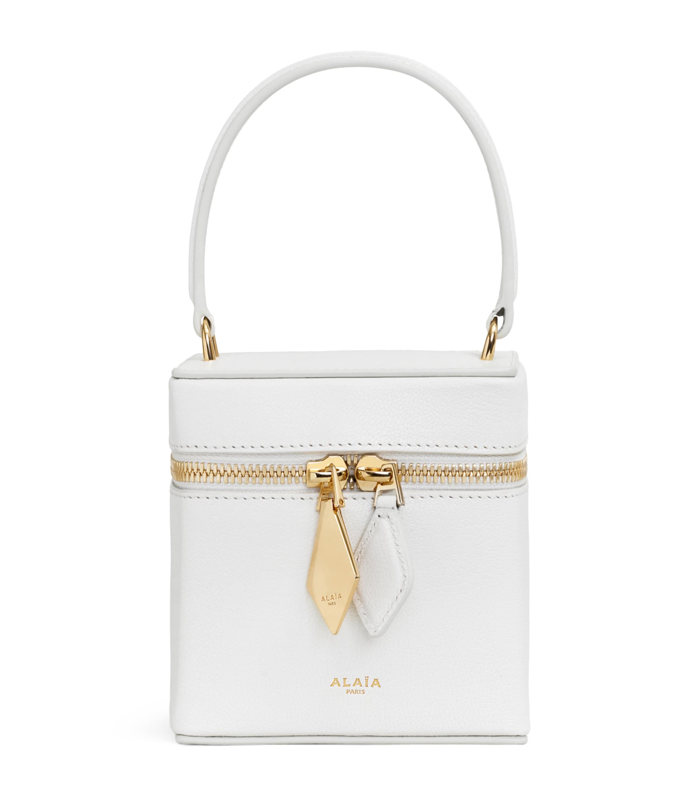 Leather Cube Vanity Bag IVOIRE Image 1