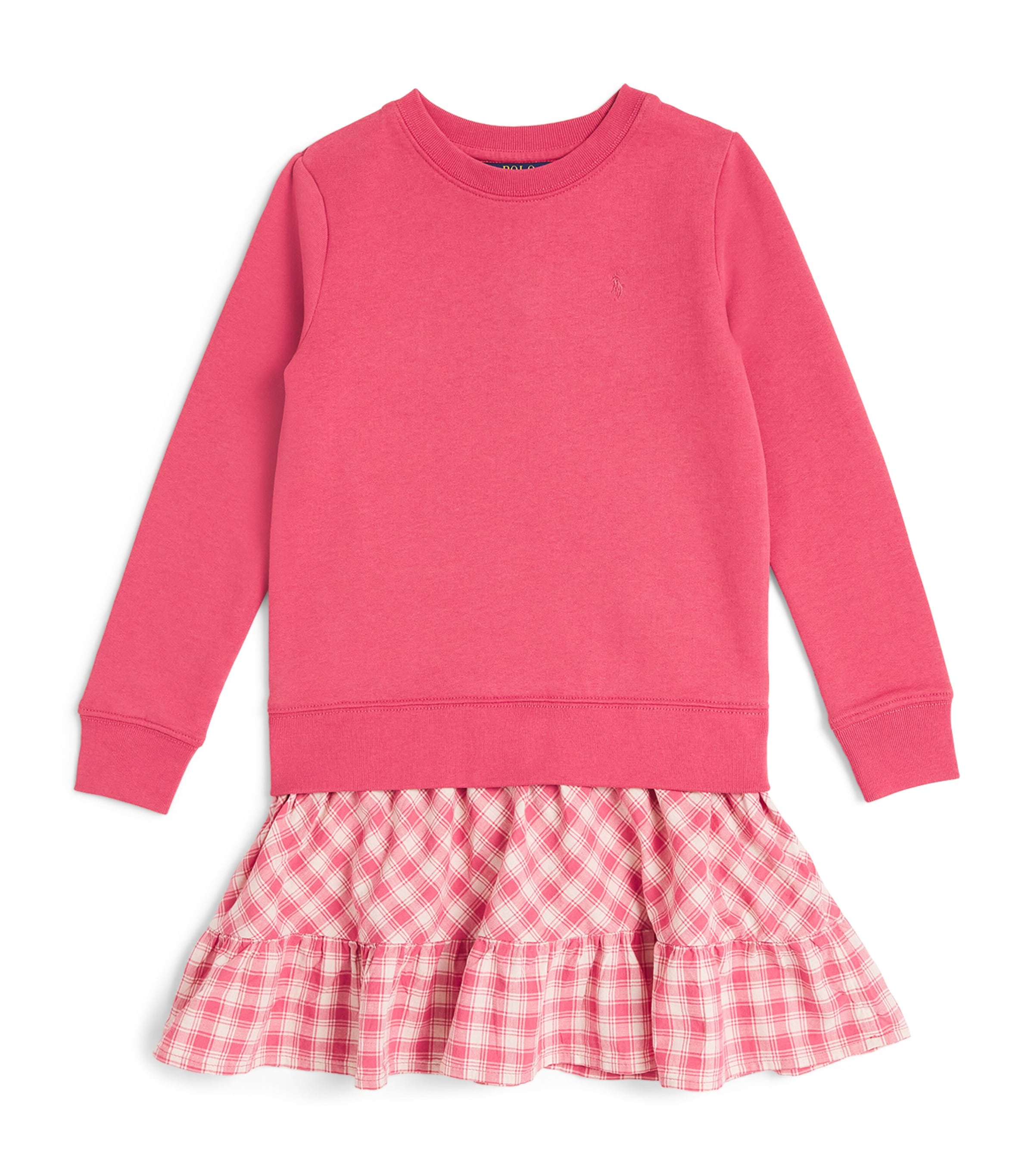 Shop Ralph Lauren Polo Pony Sweatshirt Dress In Red