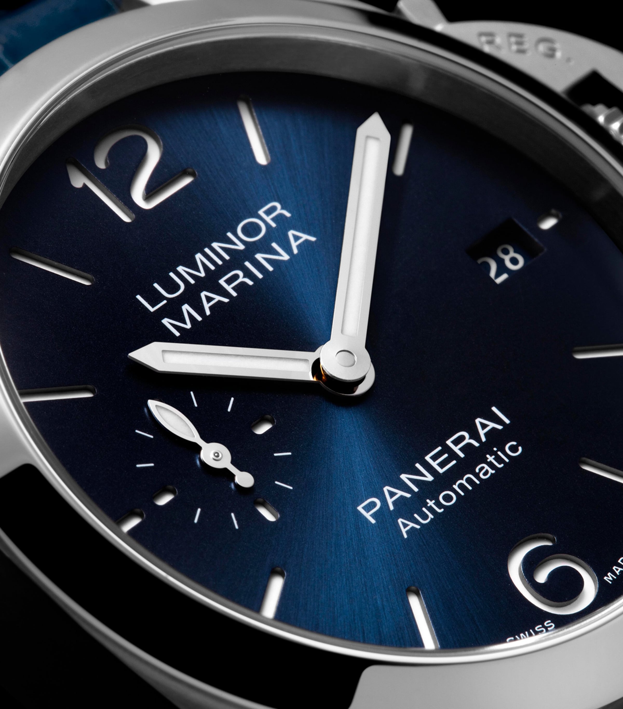 Stainless Steel Luminor Marina Watch 40mm BLUE Image 8