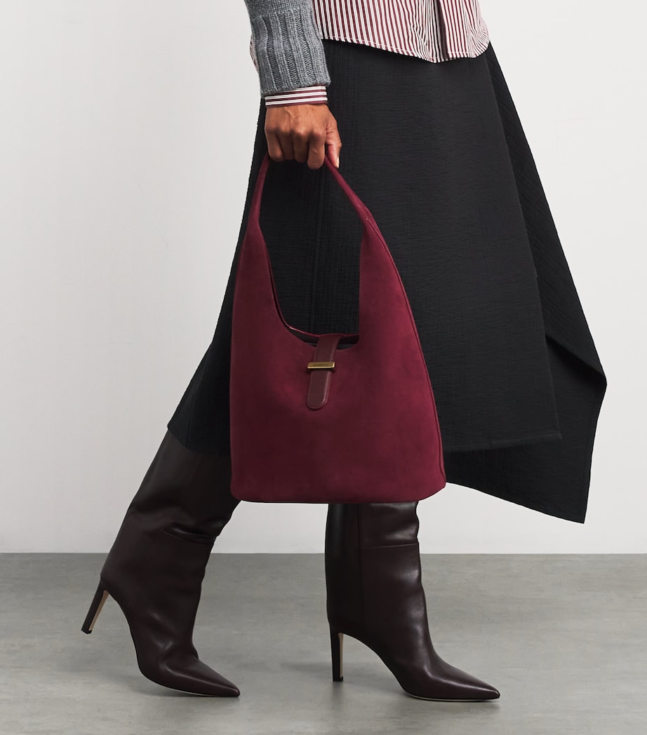 Suede Khai Shoulder Bag CRANBERRY Image 2