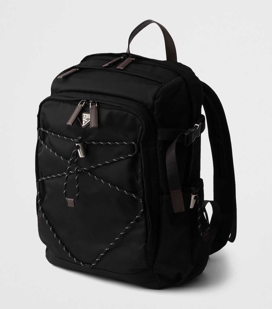 Prada Re-Nylon and Leather Drawstring Backpack Image 3