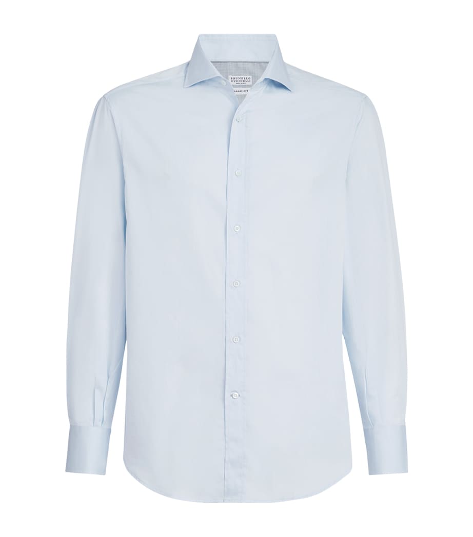 Brunello Cucinelli Mens Cotton Slim Shirt Image 1